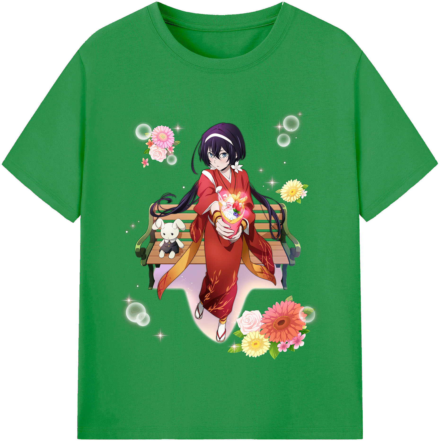（画像用） 文豪ストレイドッグス Bungo Stray Dogs レディースカジュアルプリントTシャツ（綿100％）