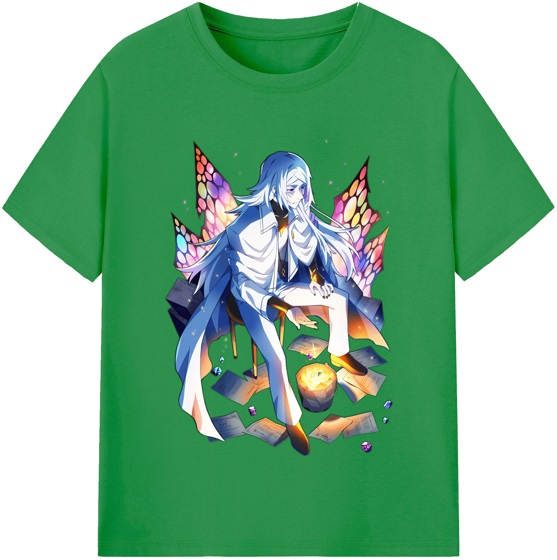 （画像用） 文豪ストレイドッグス Bungo Stray Dogs レディースカジュアルプリントTシャツ（綿100％）
