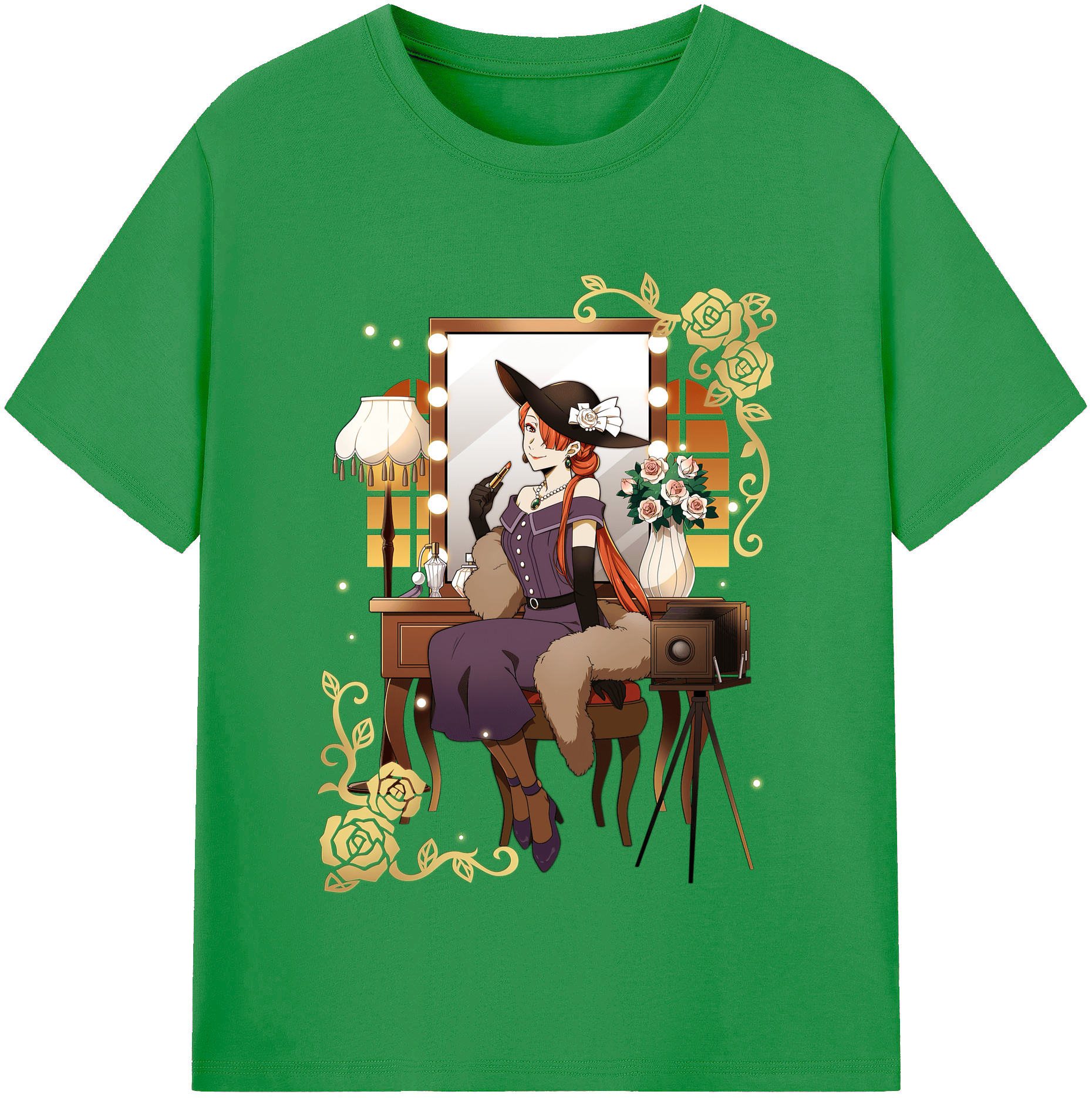 （画像用） 文豪ストレイドッグス Bungo Stray Dogs レディースカジュアルプリントTシャツ（綿100％）
