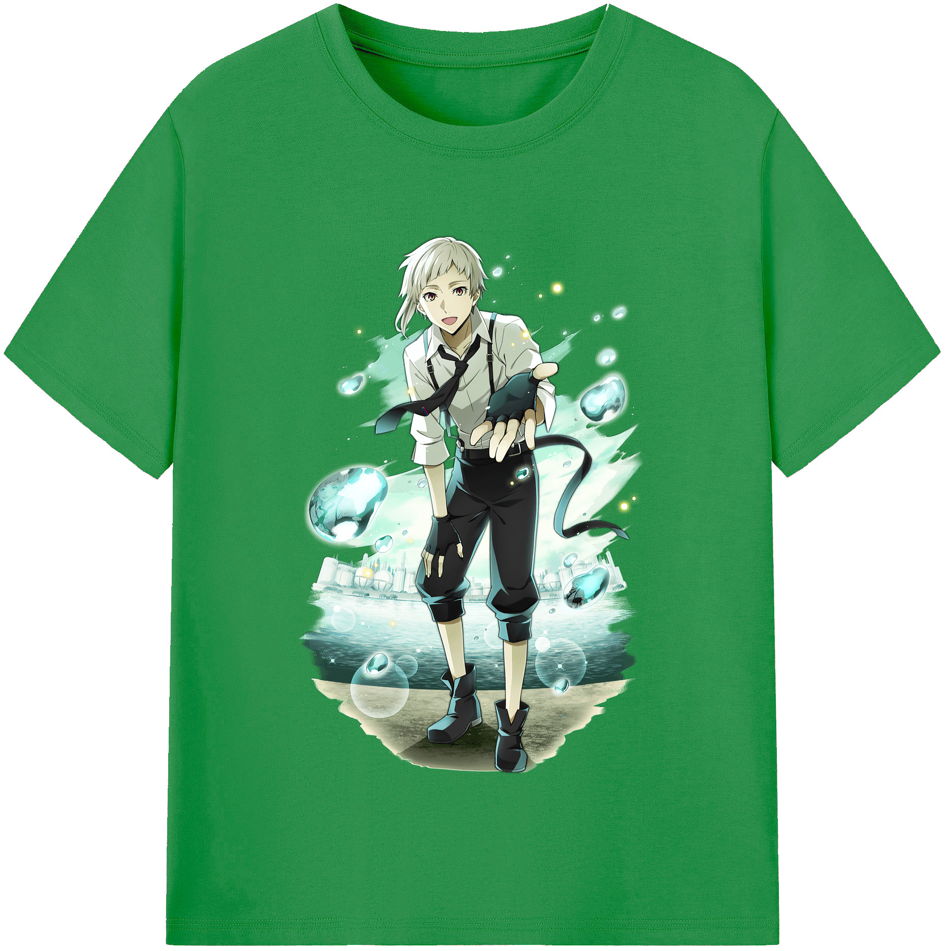 （画像用） 文豪ストレイドッグス Bungo Stray Dogs レディースカジュアルプリントTシャツ（綿100％）