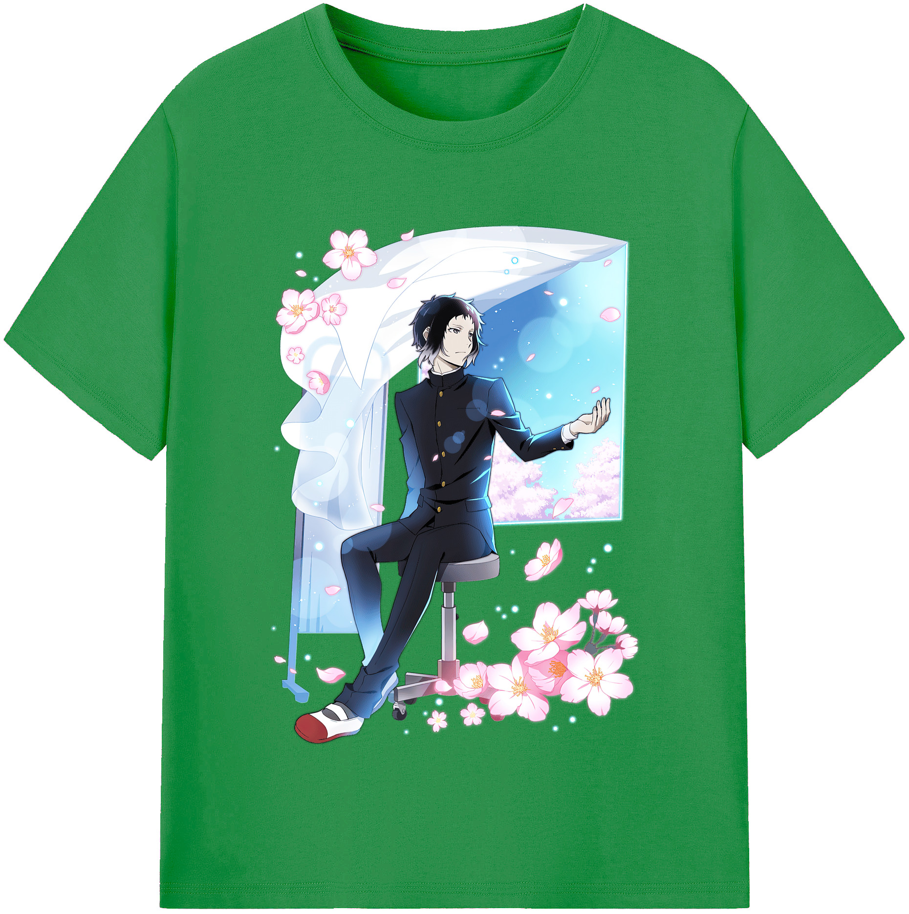 （画像用） 文豪ストレイドッグス Bungo Stray Dogs レディースカジュアルプリントTシャツ（綿100％）