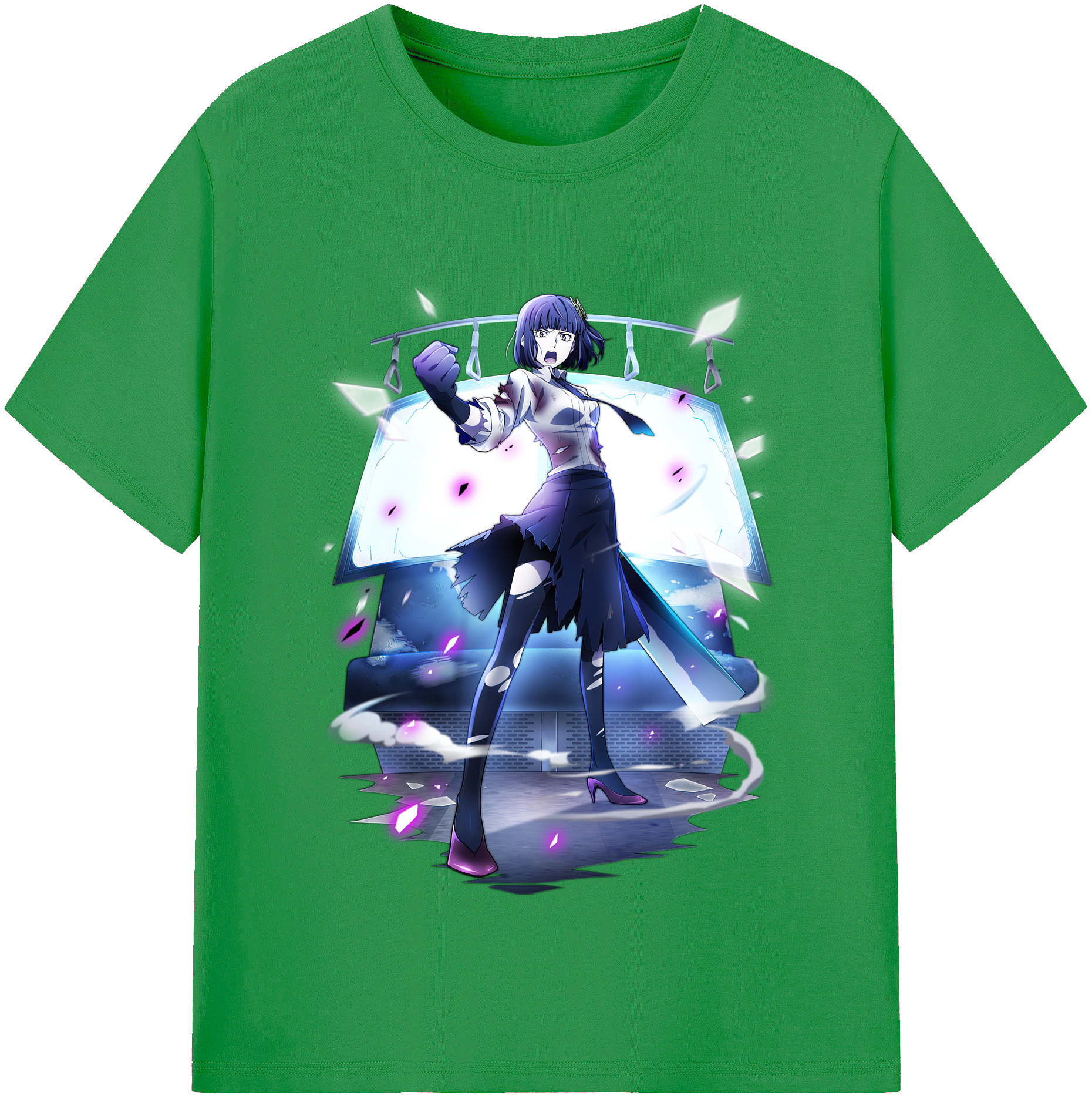 （画像用） 文豪ストレイドッグス Bungo Stray Dogs レディースカジュアルプリントTシャツ（綿100％）
