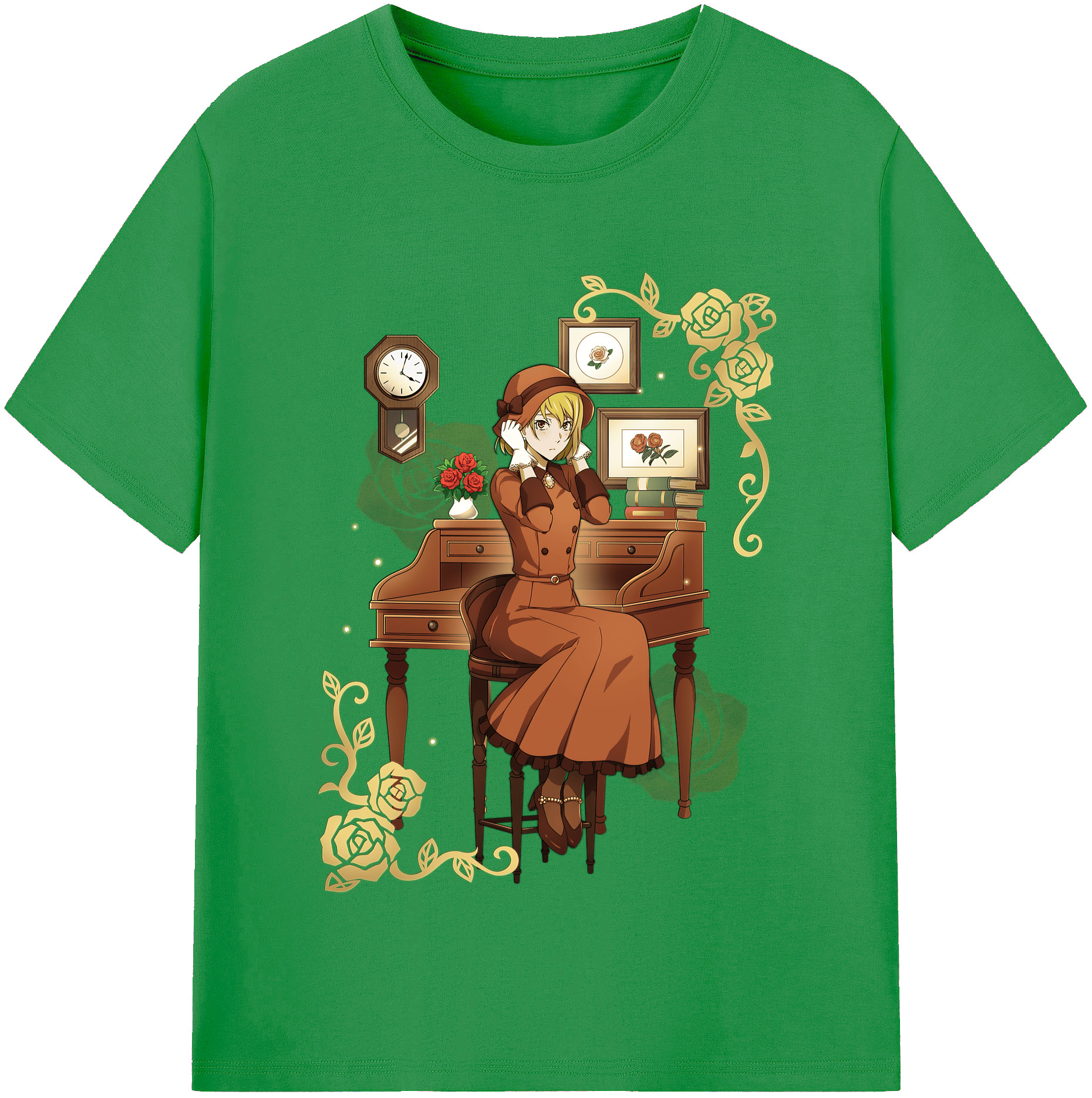 （画像用） 文豪ストレイドッグス Bungo Stray Dogs レディースカジュアルプリントTシャツ（綿100％）