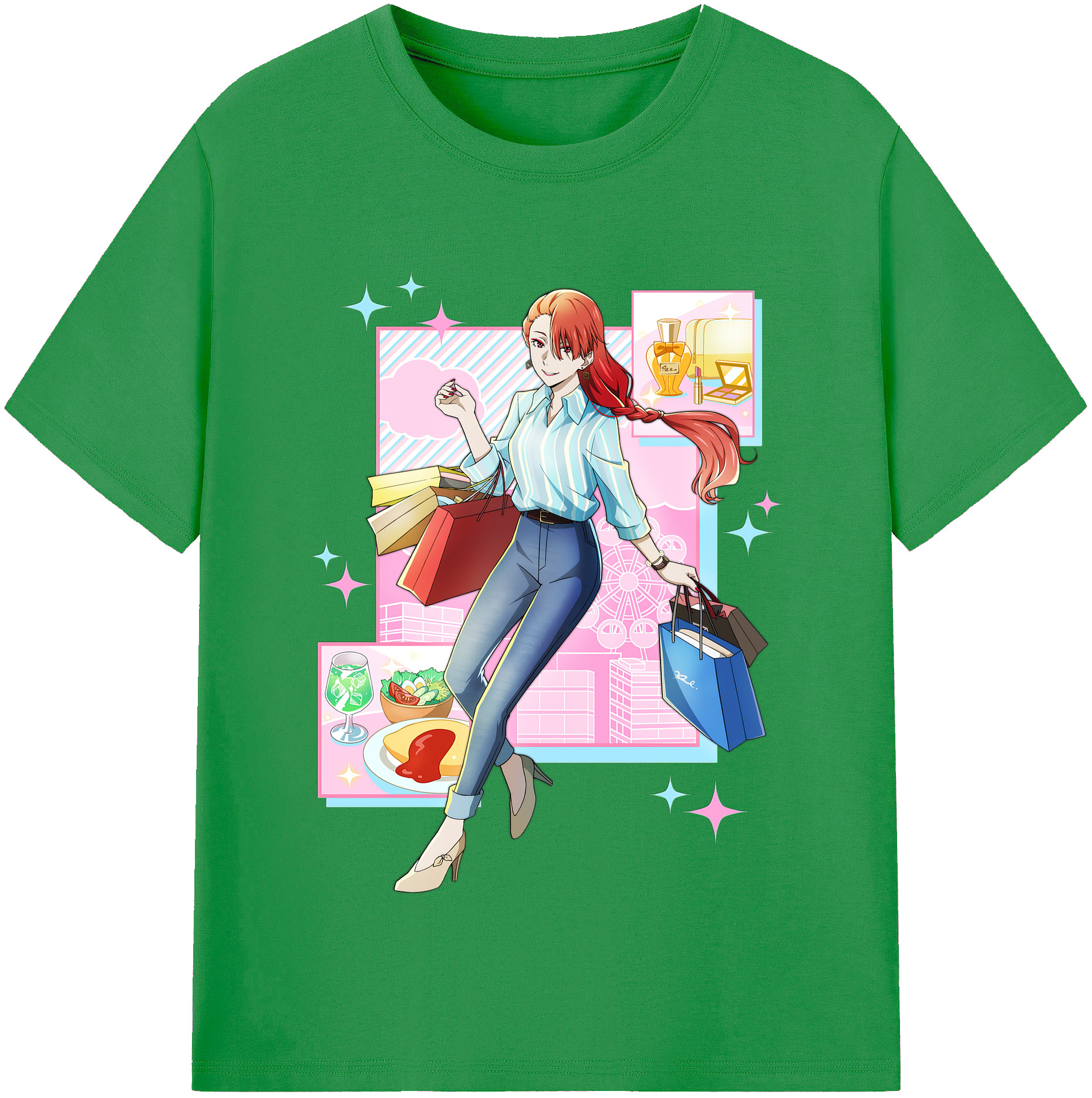 （画像用） 文豪ストレイドッグス Bungo Stray Dogs レディースカジュアルプリントTシャツ（綿100％）