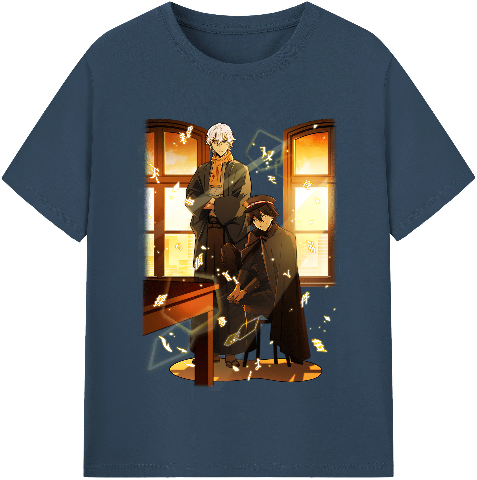 （画像用） 文豪ストレイドッグス Bungo Stray Dogs レディースカジュアルプリントTシャツ（綿100％）