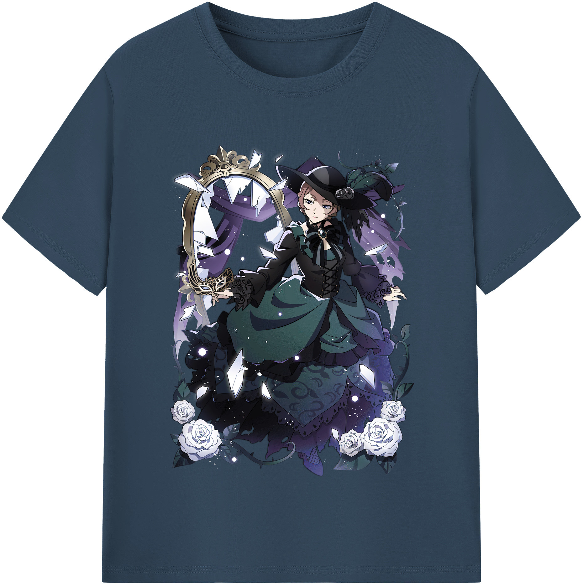 （画像用） 文豪ストレイドッグス Bungo Stray Dogs レディースカジュアルプリントTシャツ（綿100％）