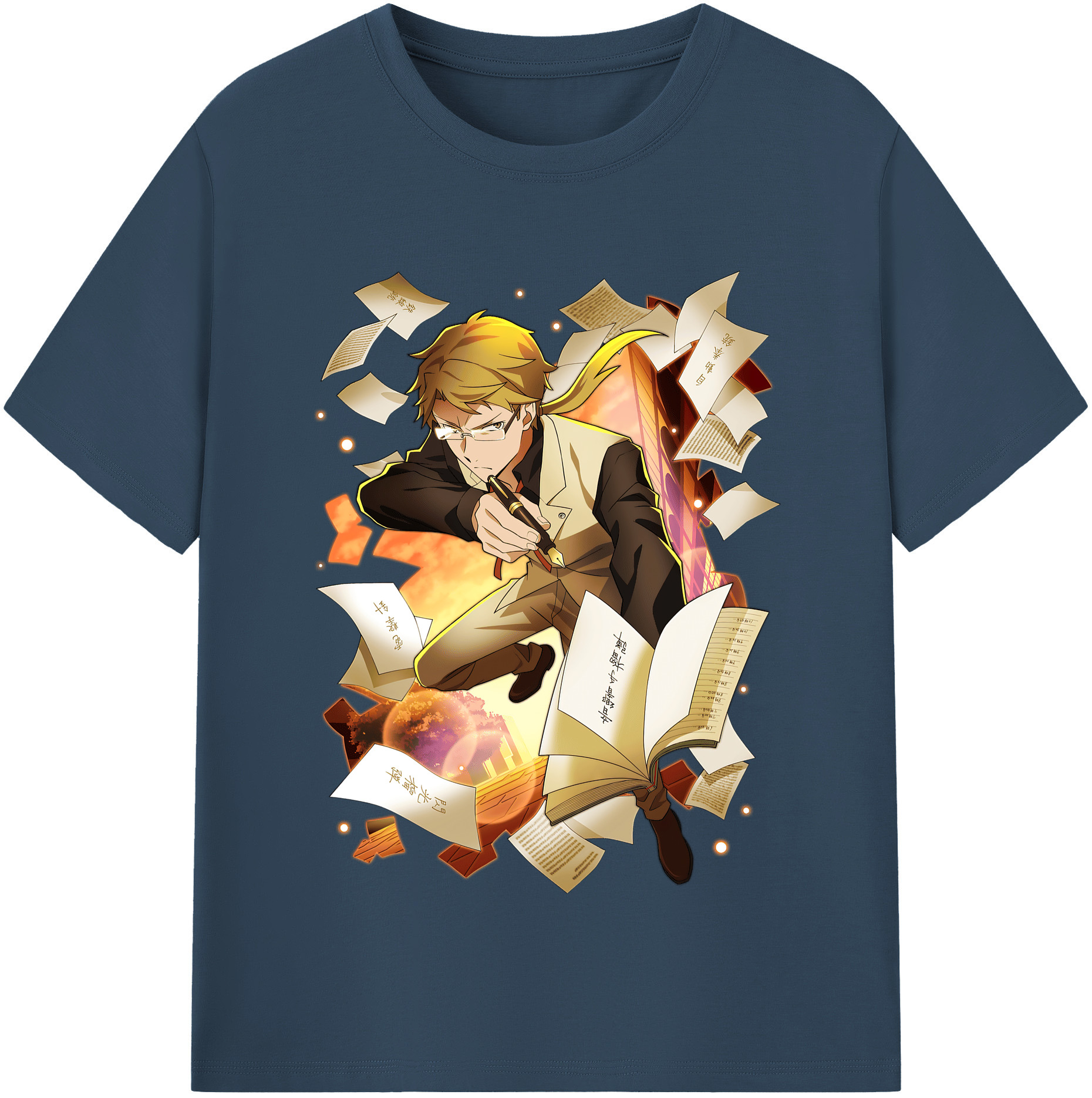 （画像用） 文豪ストレイドッグス Bungo Stray Dogs レディースカジュアルプリントTシャツ（綿100％）