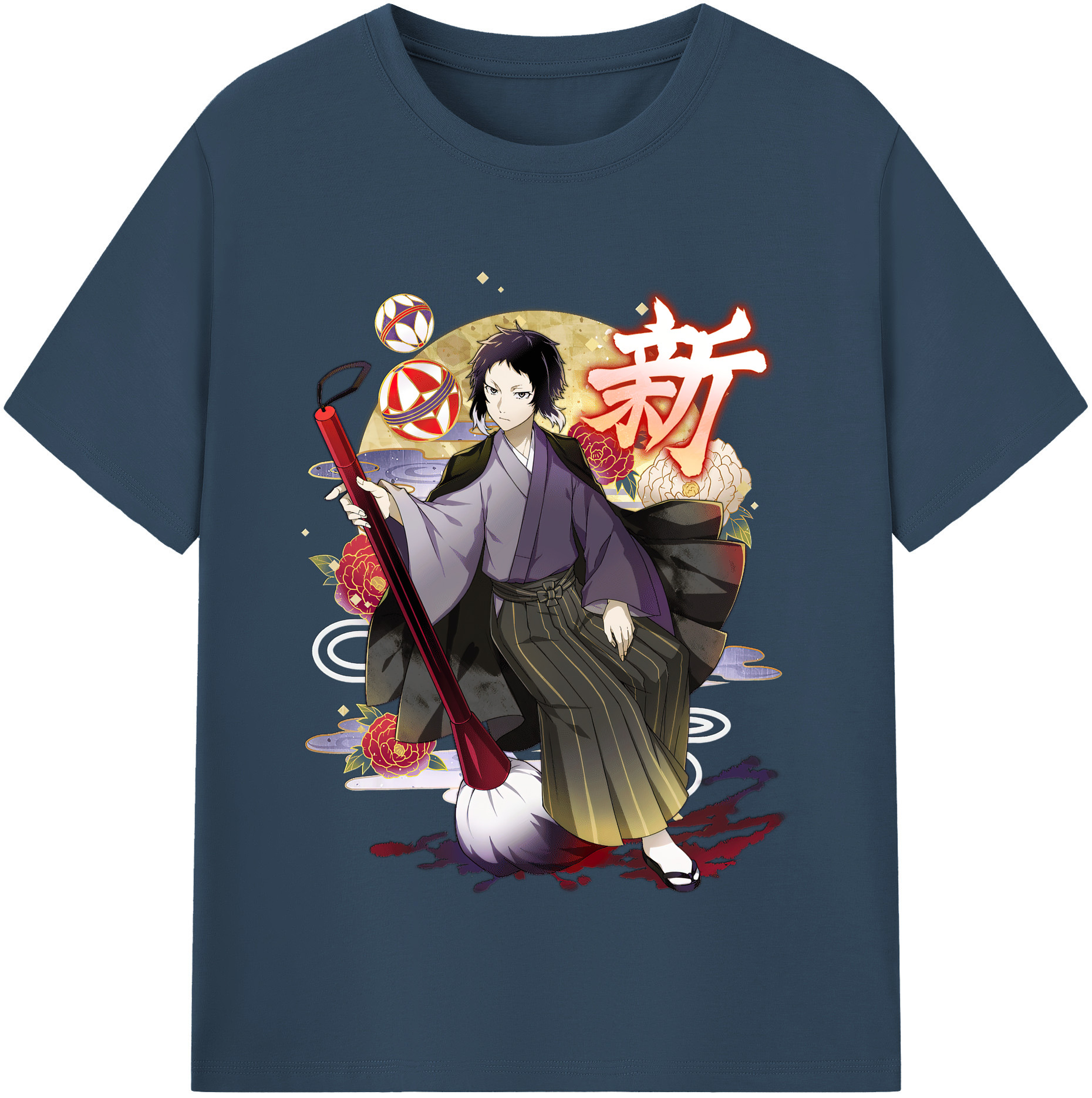 （画像用） 文豪ストレイドッグス Bungo Stray Dogs レディースカジュアルプリントTシャツ（綿100％）