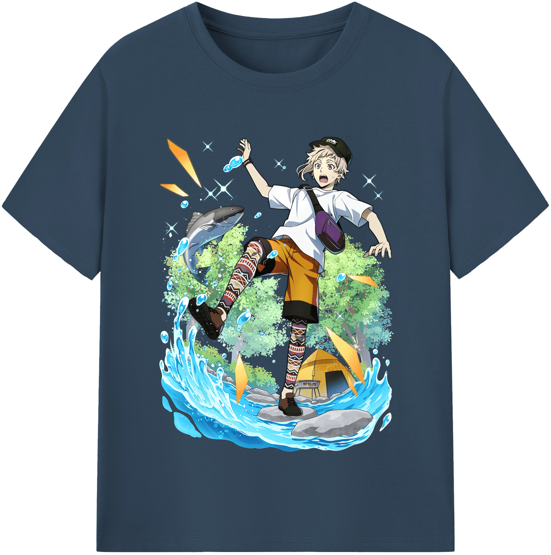 （画像用） 文豪ストレイドッグス Bungo Stray Dogs レディースカジュアルプリントTシャツ（綿100％）