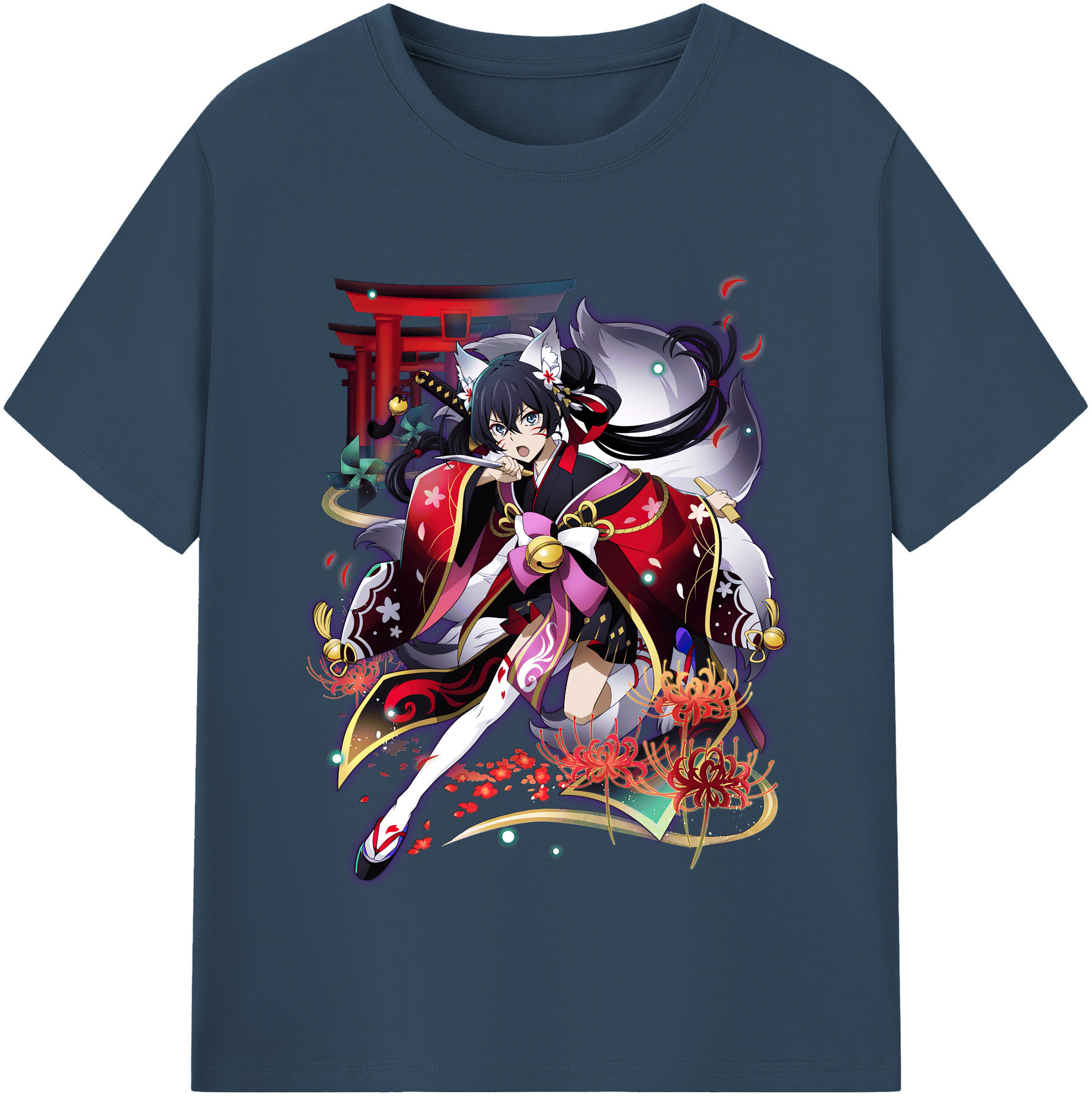 （画像用） 文豪ストレイドッグス Bungo Stray Dogs レディースカジュアルプリントTシャツ（綿100％）