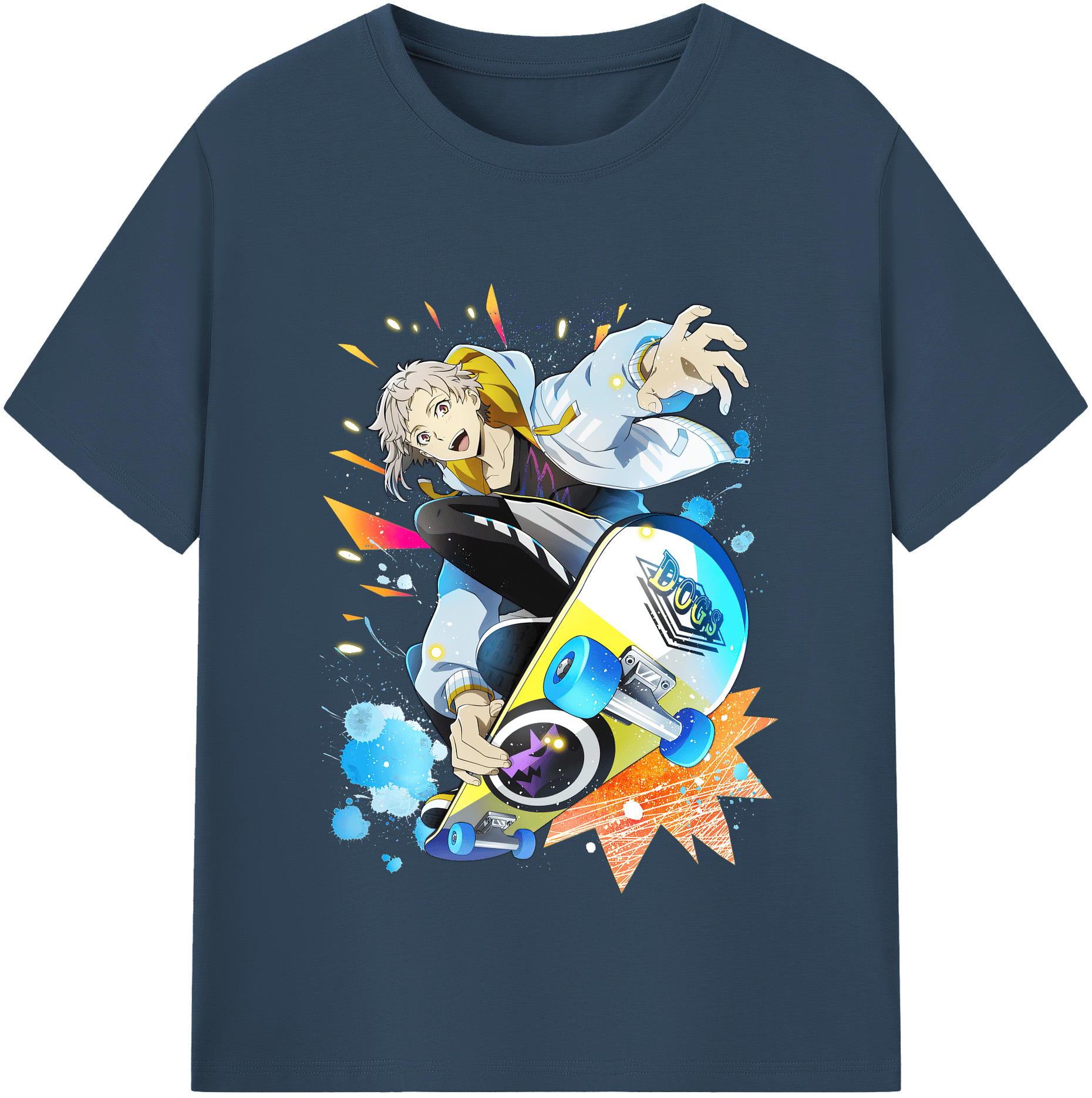 （画像用） 文豪ストレイドッグス Bungo Stray Dogs レディースカジュアルプリントTシャツ（綿100％）