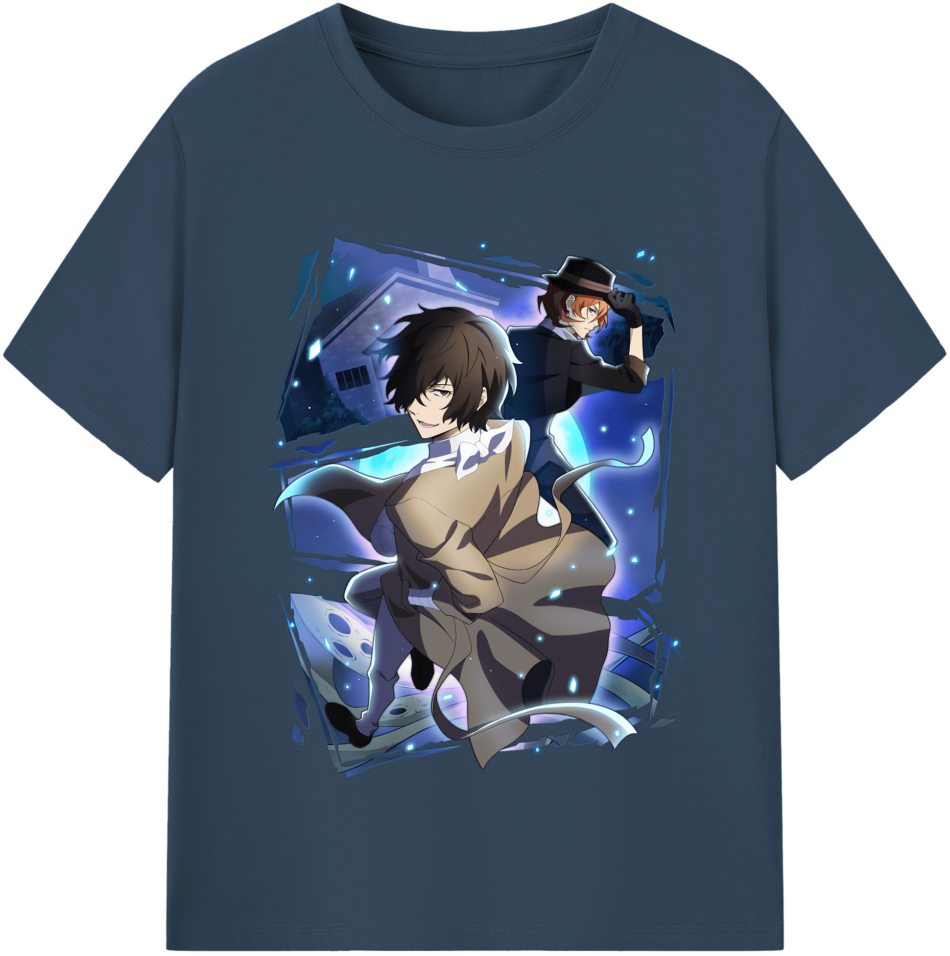 （画像用） 文豪ストレイドッグス Bungo Stray Dogs レディースカジュアルプリントTシャツ（綿100％）