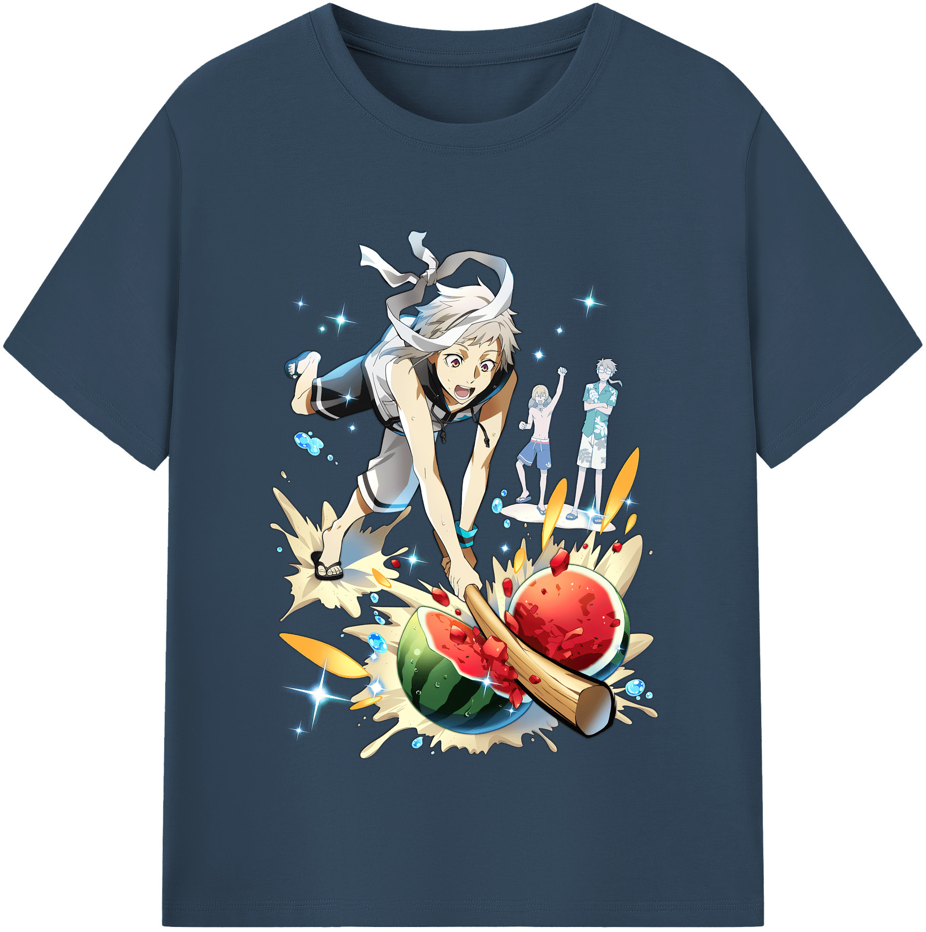 （画像用） 文豪ストレイドッグス Bungo Stray Dogs レディースカジュアルプリントTシャツ（綿100％）