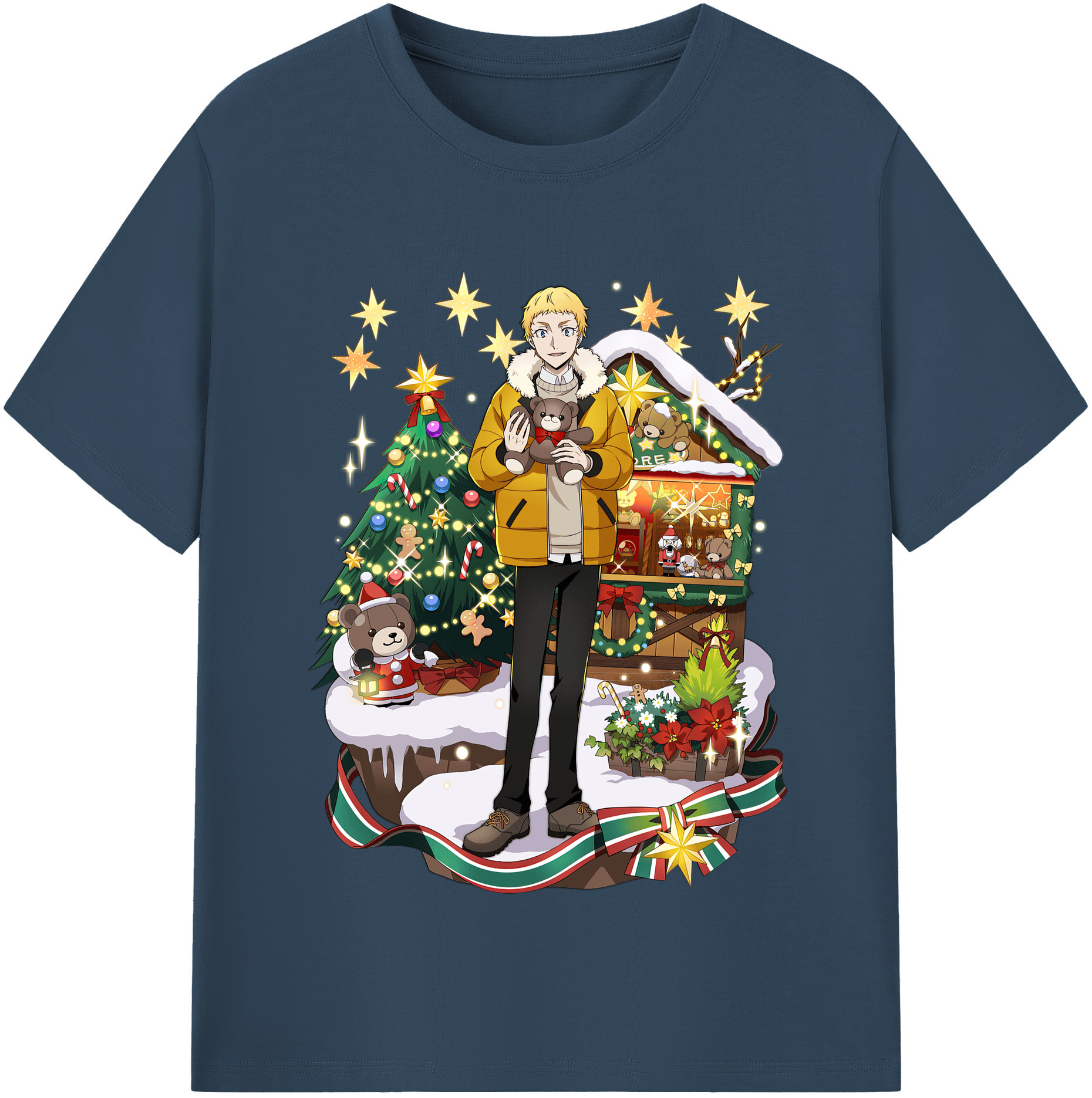 （画像用） 文豪ストレイドッグス Bungo Stray Dogs レディースカジュアルプリントTシャツ（綿100％）
