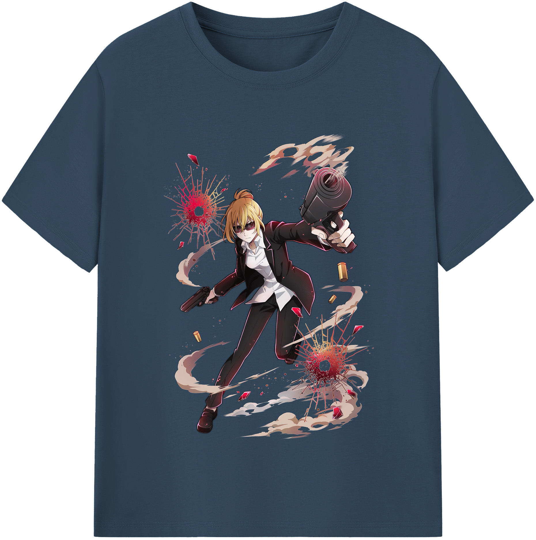 （画像用） 文豪ストレイドッグス Bungo Stray Dogs レディースカジュアルプリントTシャツ（綿100％）