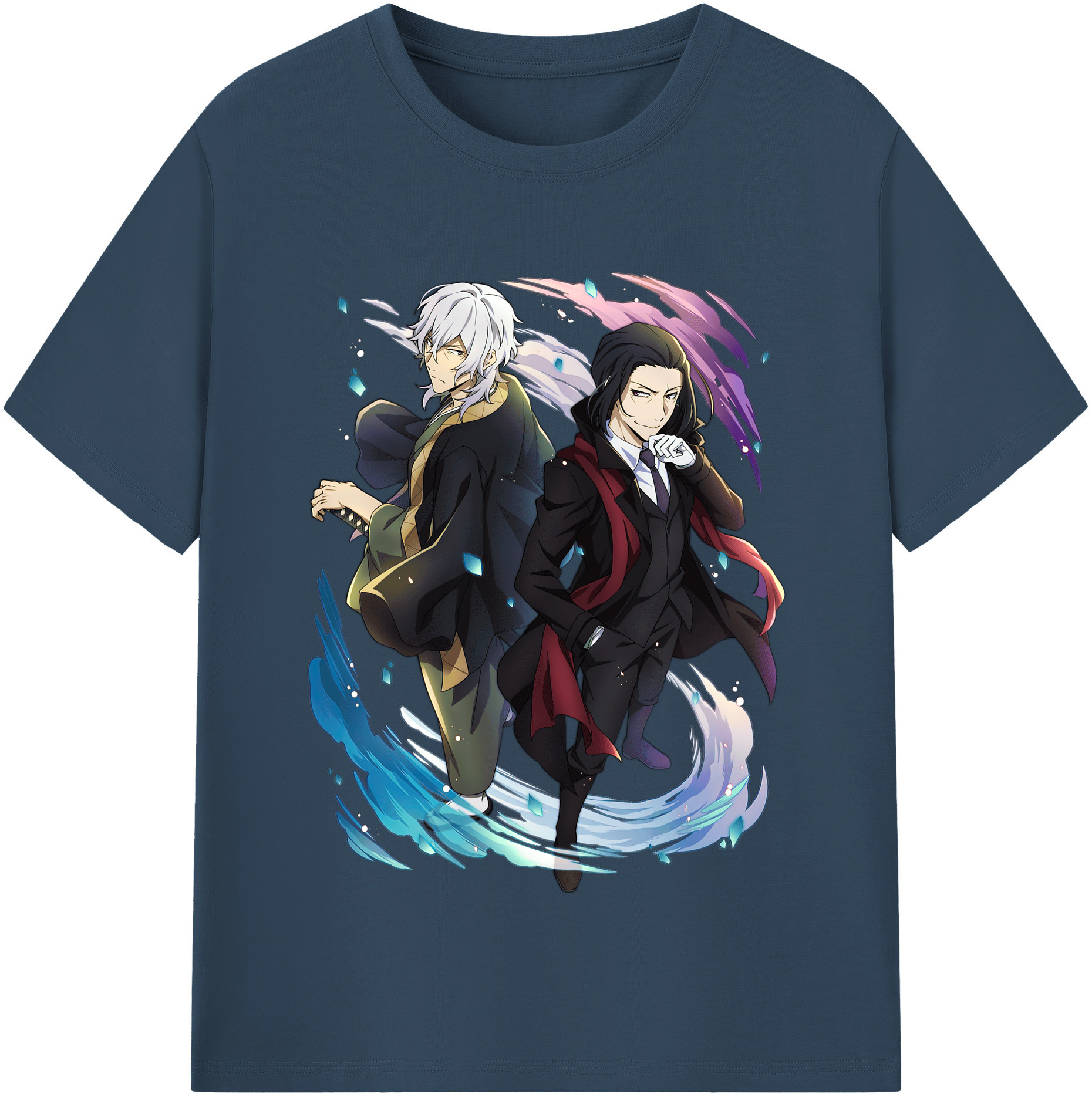 （画像用） 文豪ストレイドッグス Bungo Stray Dogs レディースカジュアルプリントTシャツ（綿100％）