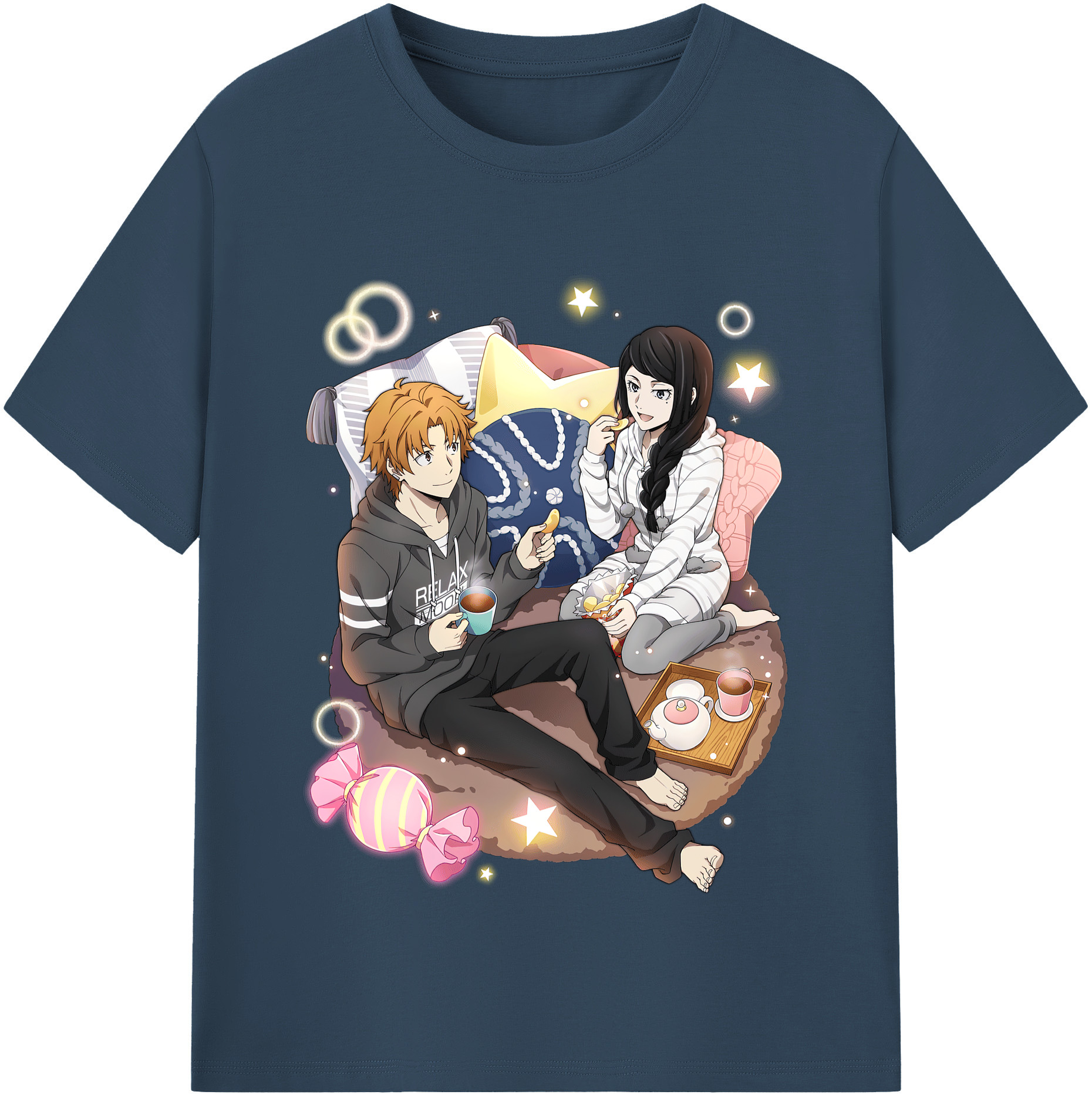 （画像用） 文豪ストレイドッグス Bungo Stray Dogs レディースカジュアルプリントTシャツ（綿100％）