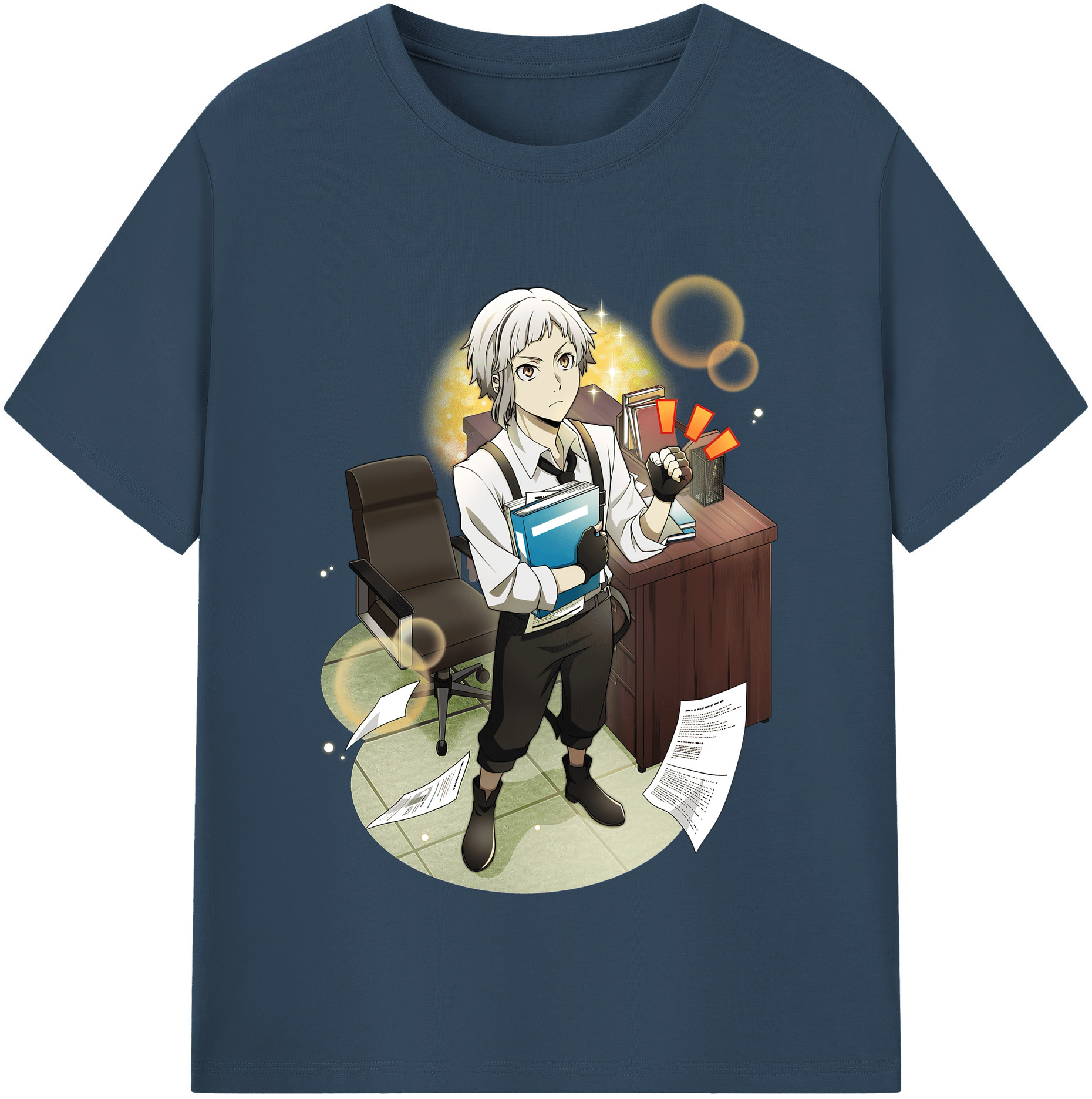 （画像用） 文豪ストレイドッグス Bungo Stray Dogs レディースカジュアルプリントTシャツ（綿100％）