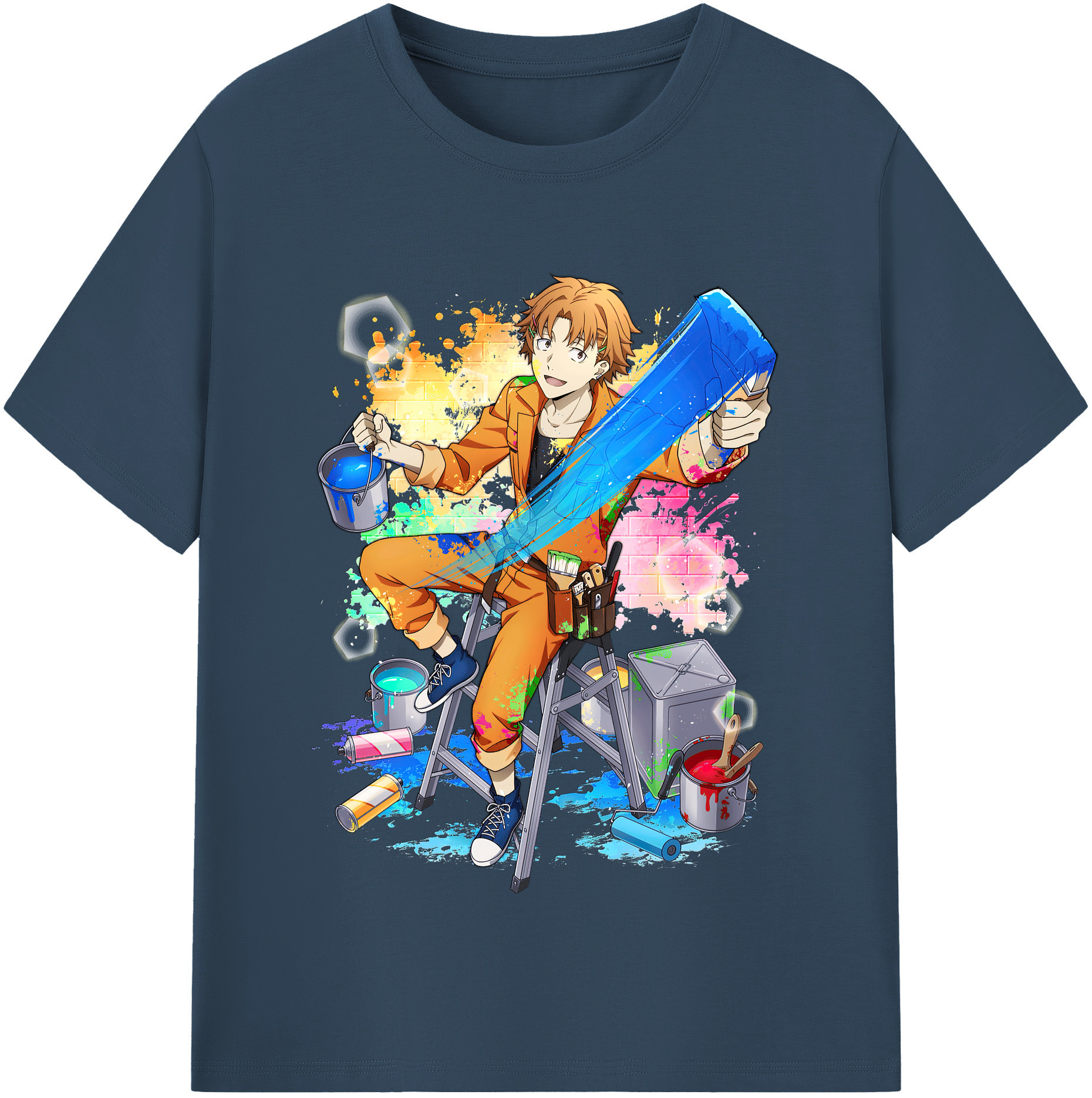 （画像用） 文豪ストレイドッグス Bungo Stray Dogs レディースカジュアルプリントTシャツ（綿100％）