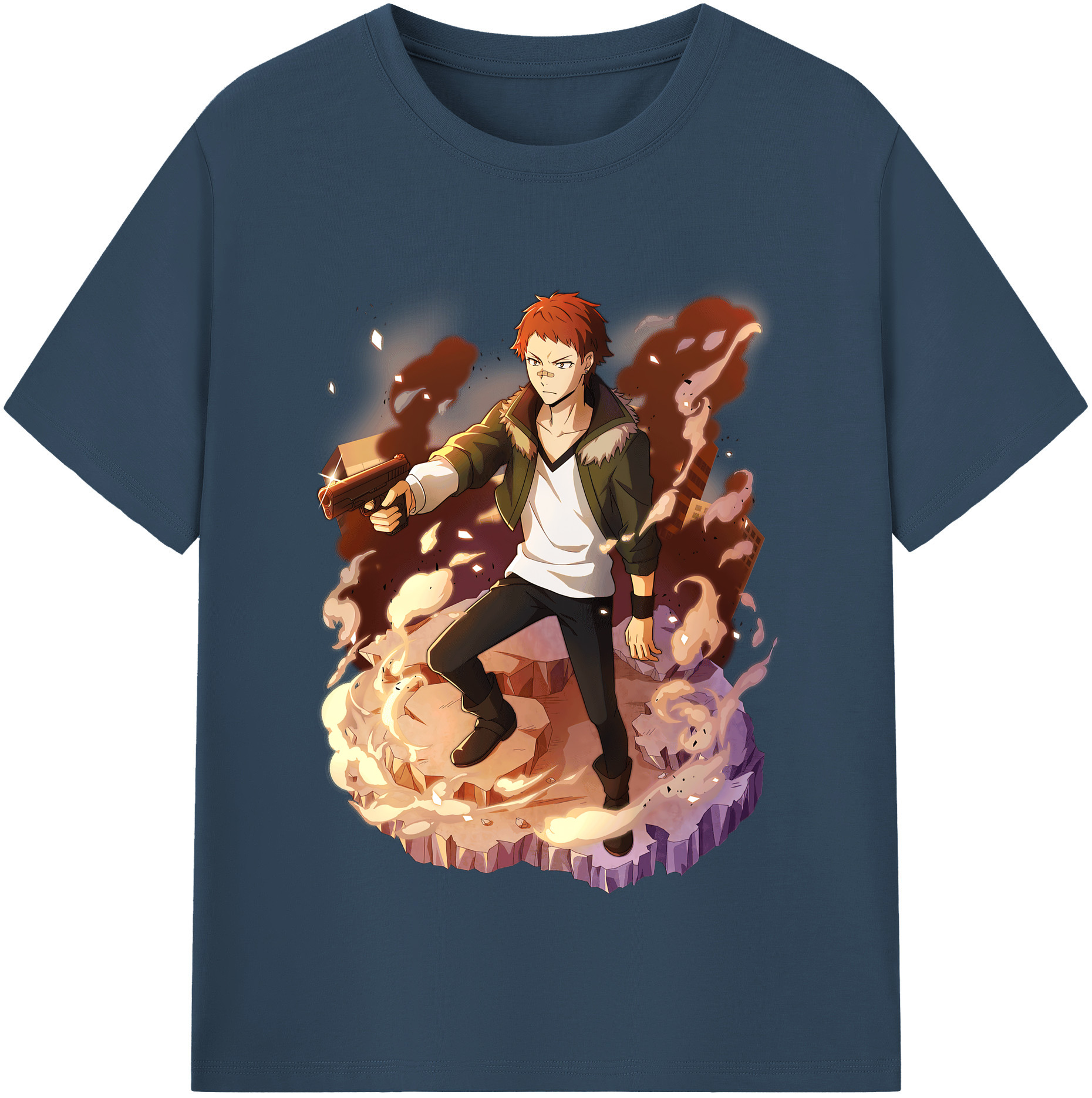 （画像用） 文豪ストレイドッグス Bungo Stray Dogs レディースカジュアルプリントTシャツ（綿100％）