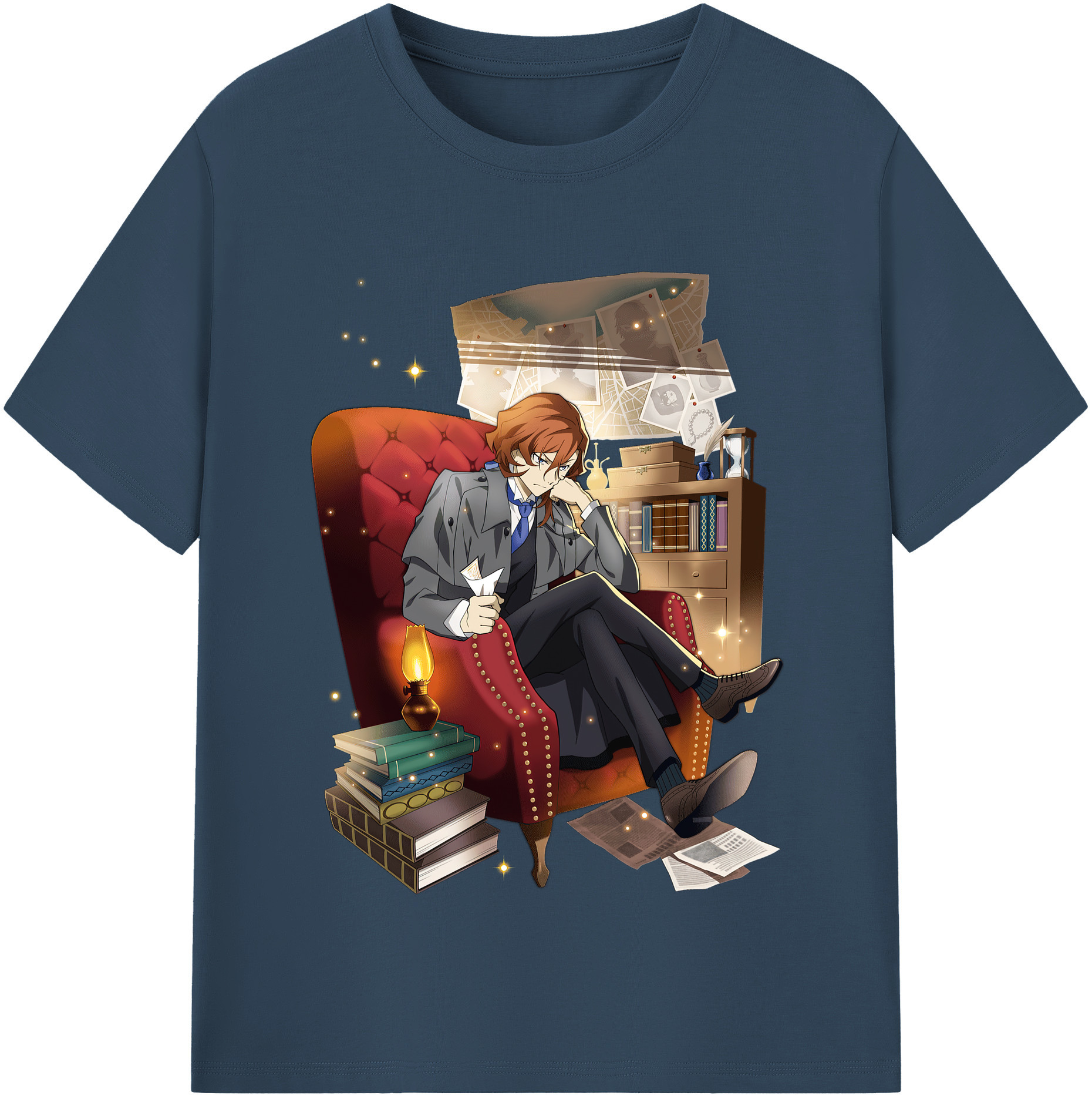 （画像用） 文豪ストレイドッグス Bungo Stray Dogs レディースカジュアルプリントTシャツ（綿100％）