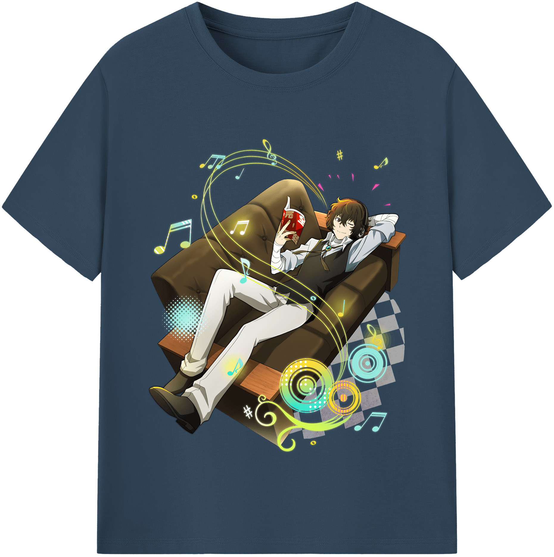 （画像用） 文豪ストレイドッグス Bungo Stray Dogs レディースカジュアルプリントTシャツ（綿100％）