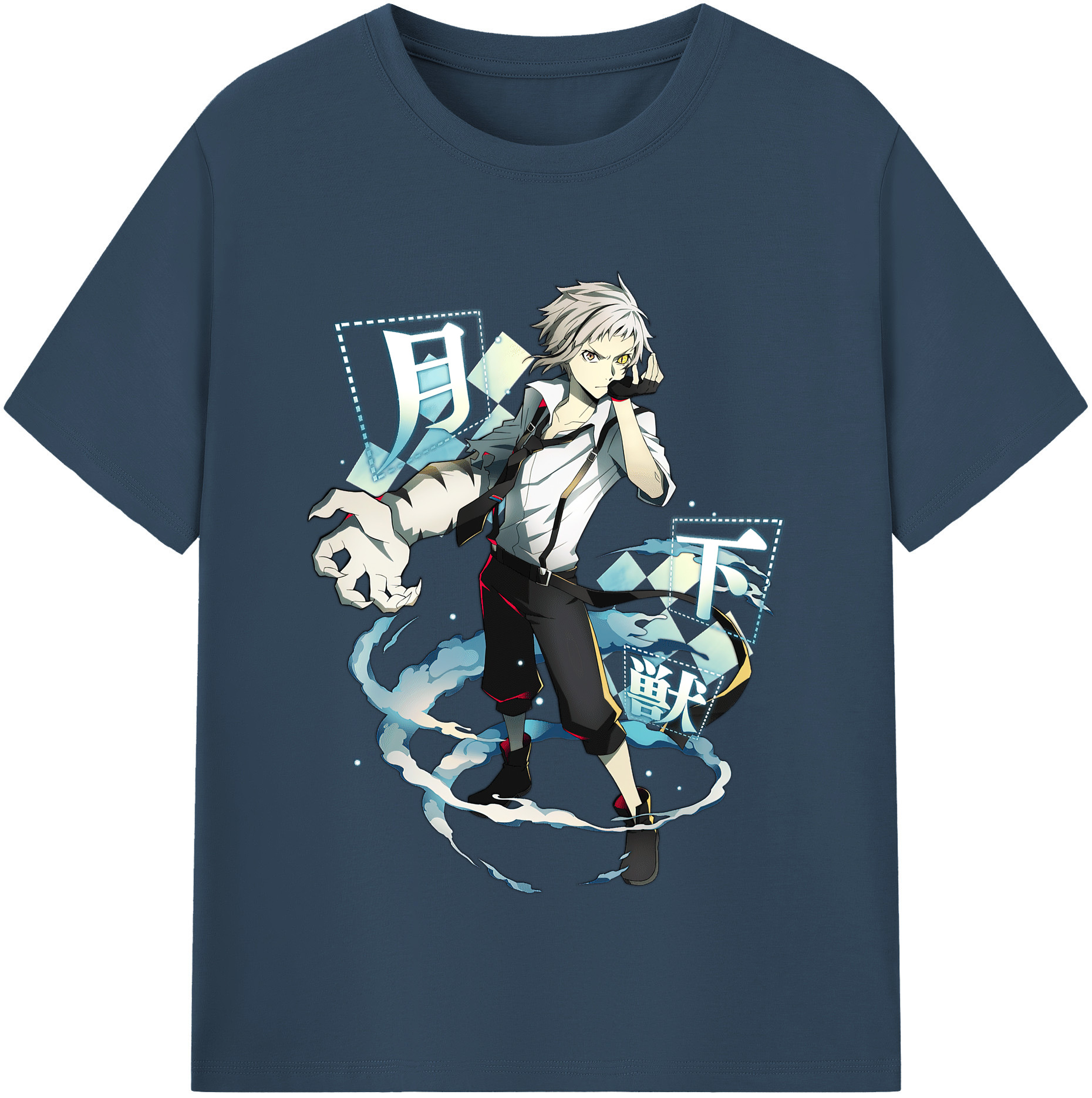 （画像用） 文豪ストレイドッグス Bungo Stray Dogs レディースカジュアルプリントTシャツ（綿100％）