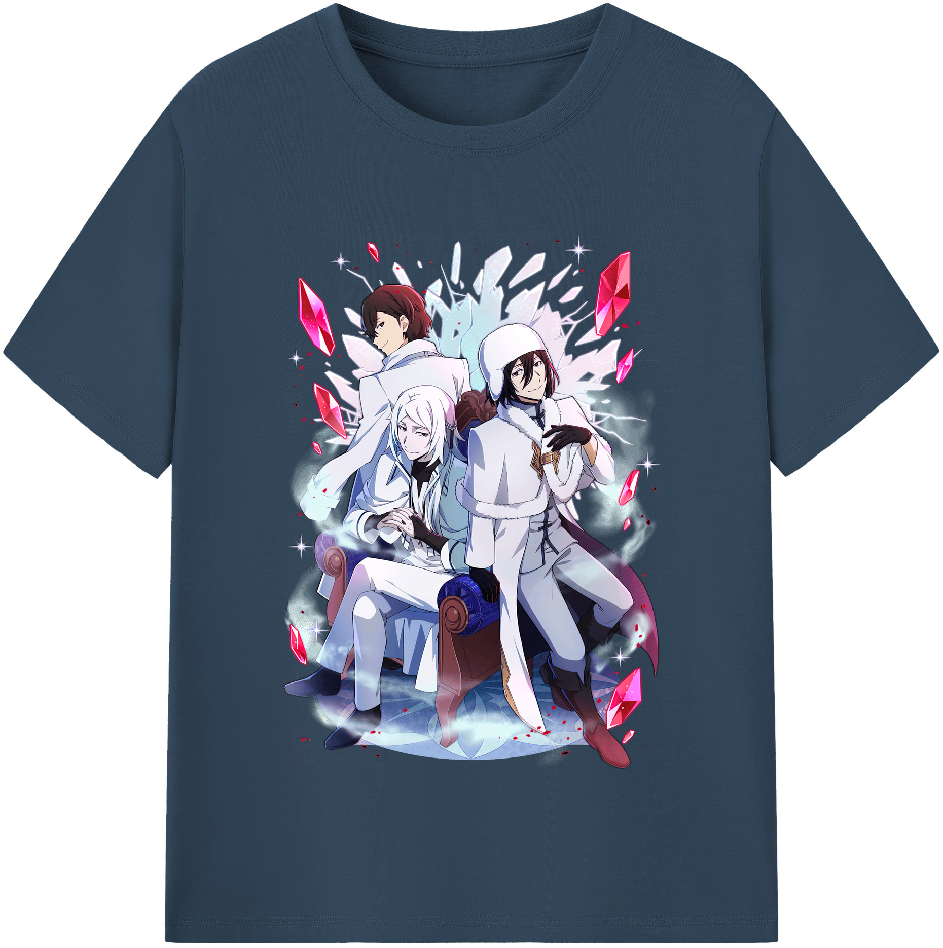 （画像用） 文豪ストレイドッグス Bungo Stray Dogs レディースカジュアルプリントTシャツ（綿100％）