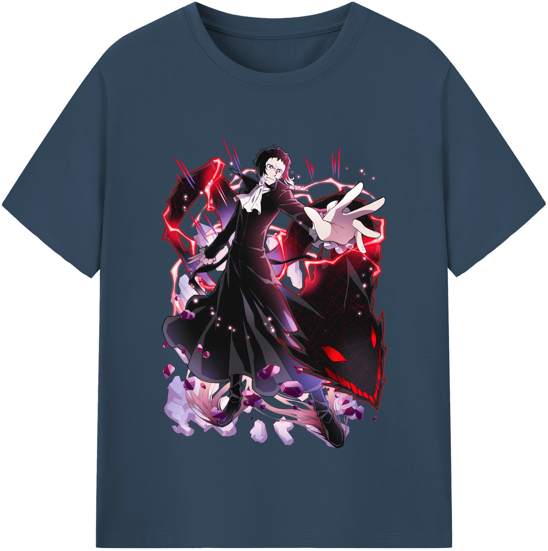 （画像用） 文豪ストレイドッグス Bungo Stray Dogs レディースカジュアルプリントTシャツ（綿100％）