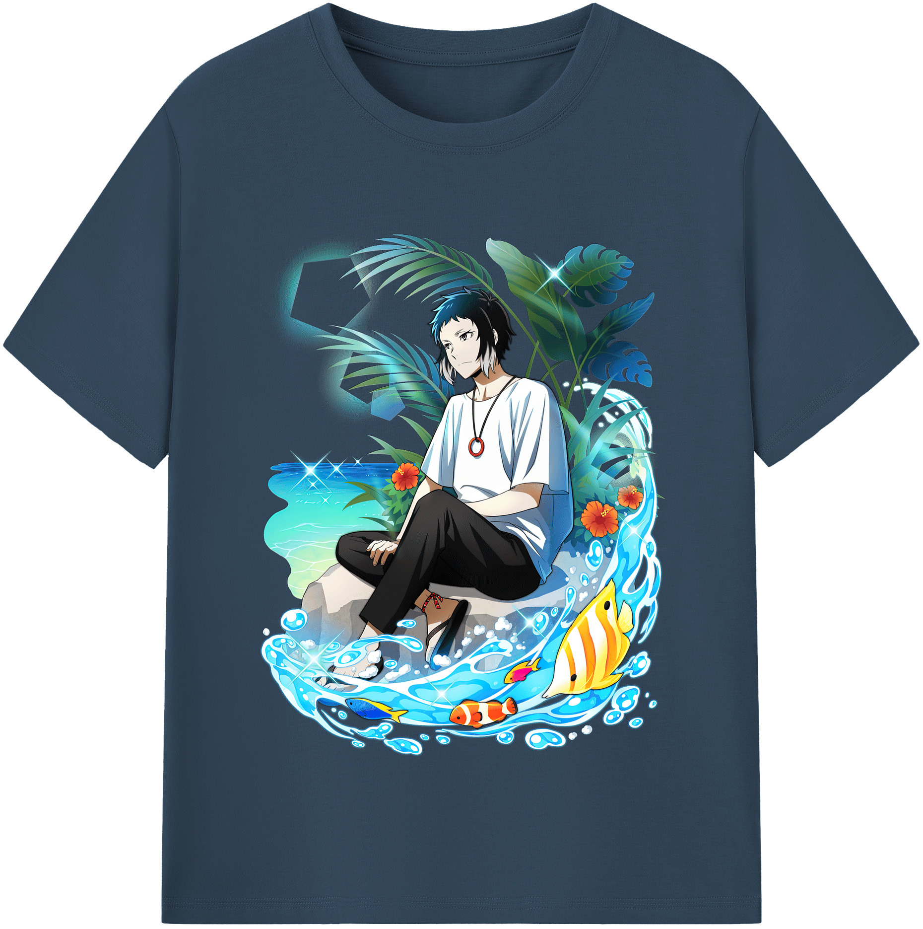 （画像用） 文豪ストレイドッグス Bungo Stray Dogs レディースカジュアルプリントTシャツ（綿100％）