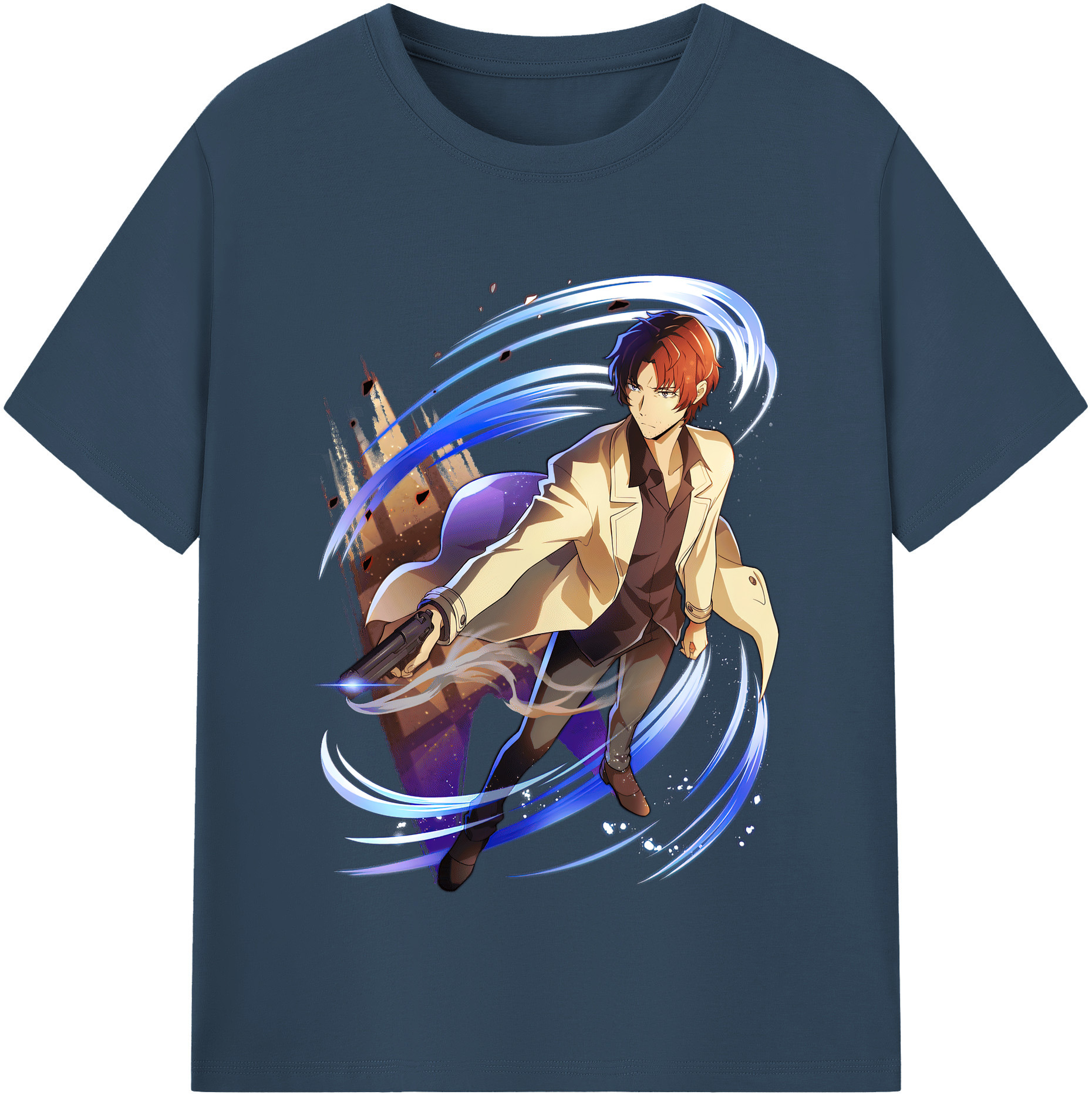 （画像用） 文豪ストレイドッグス Bungo Stray Dogs レディースカジュアルプリントTシャツ（綿100％）