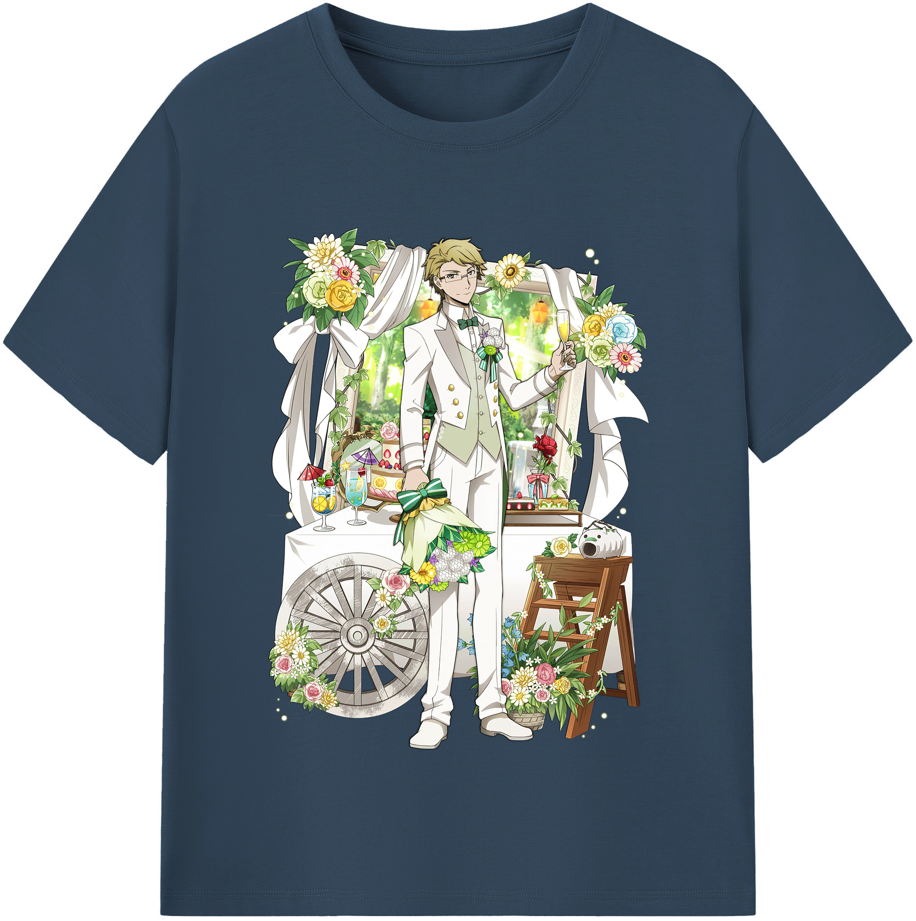（画像用） 文豪ストレイドッグス Bungo Stray Dogs レディースカジュアルプリントTシャツ（綿100％）