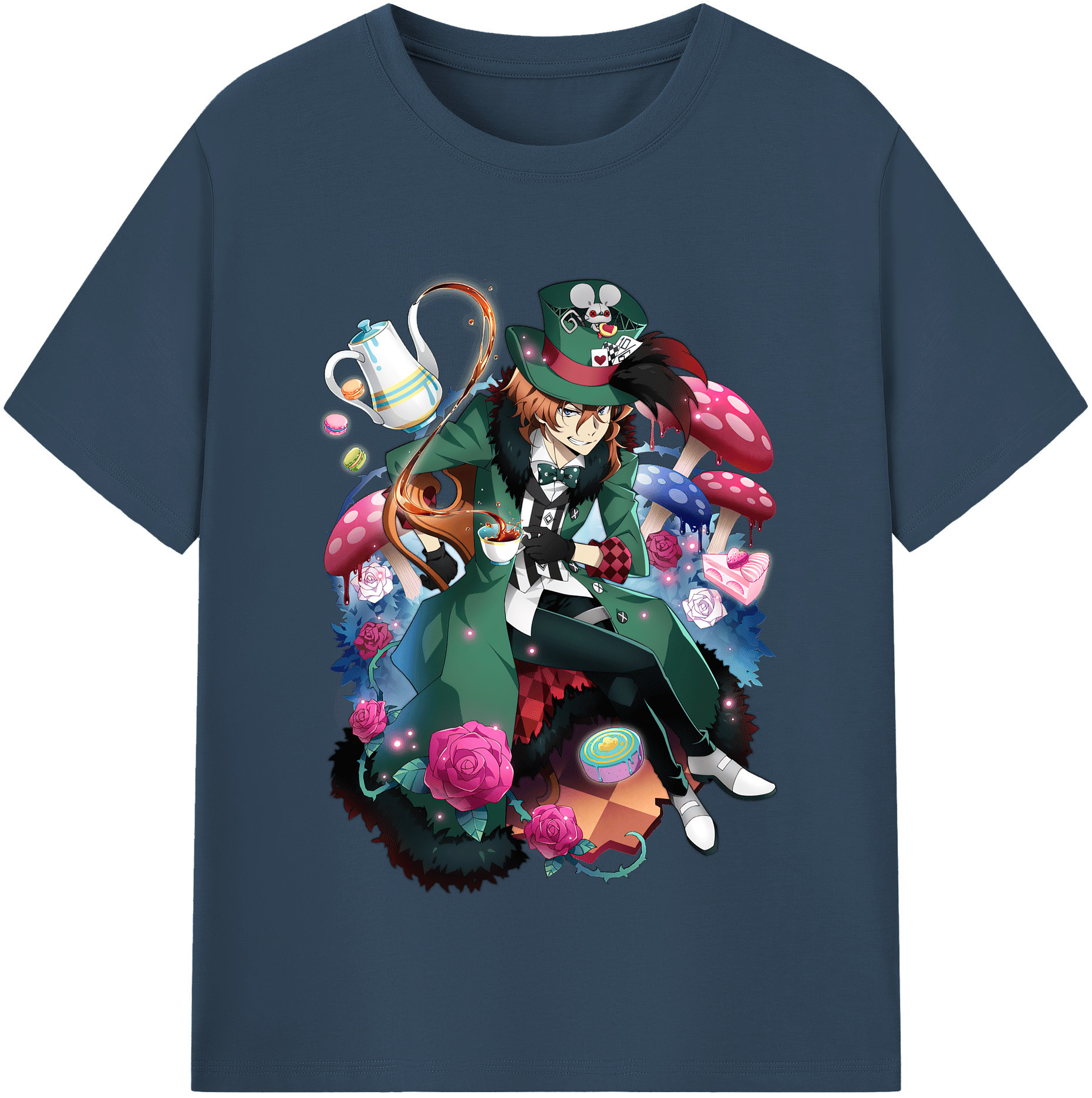 （画像用） 文豪ストレイドッグス Bungo Stray Dogs レディースカジュアルプリントTシャツ（綿100％）
