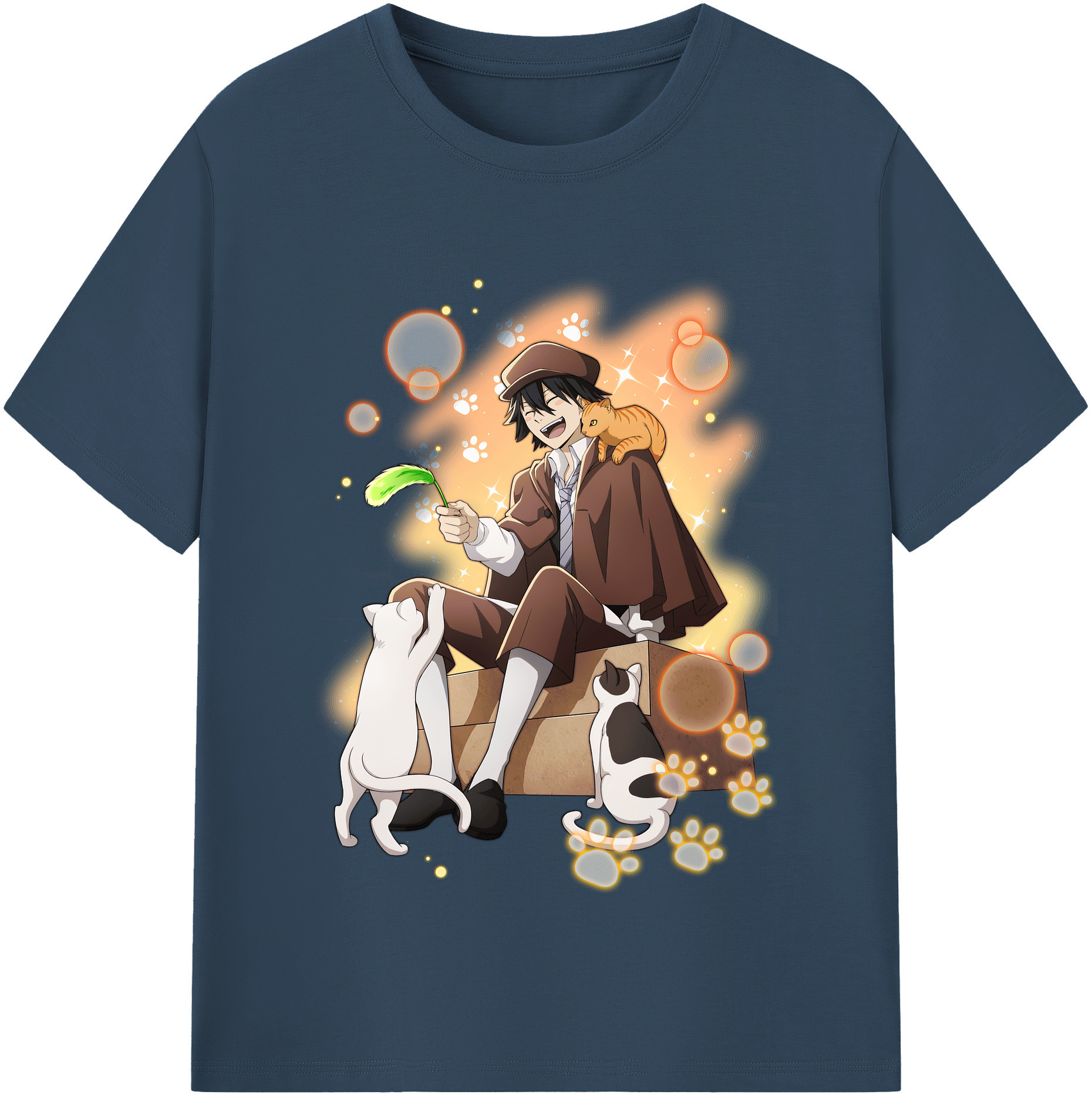 （画像用） 文豪ストレイドッグス Bungo Stray Dogs レディースカジュアルプリントTシャツ（綿100％）