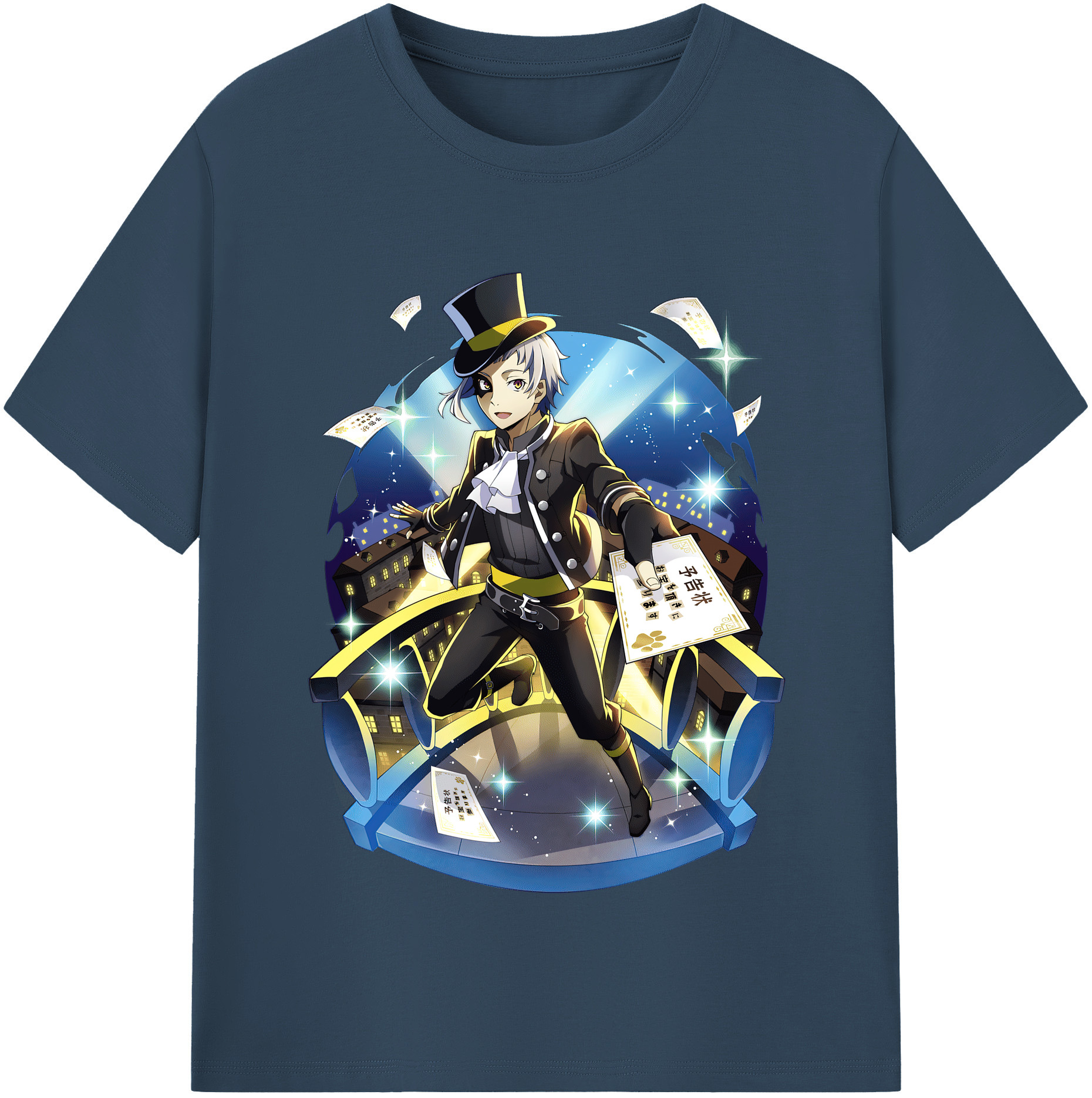 （画像用） 文豪ストレイドッグス Bungo Stray Dogs レディースカジュアルプリントTシャツ（綿100％）
