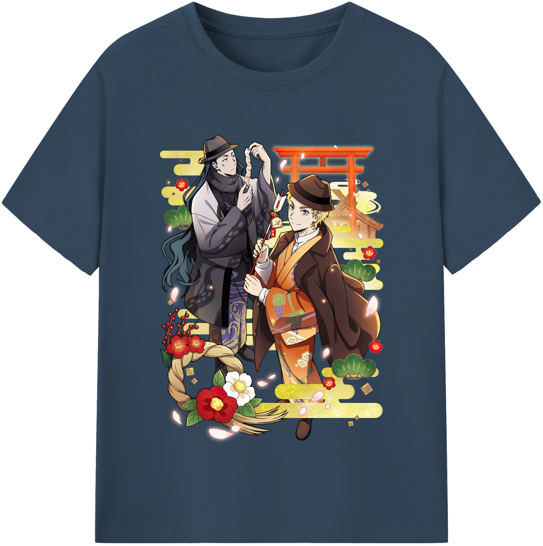 （画像用） 文豪ストレイドッグス Bungo Stray Dogs レディースカジュアルプリントTシャツ（綿100％）