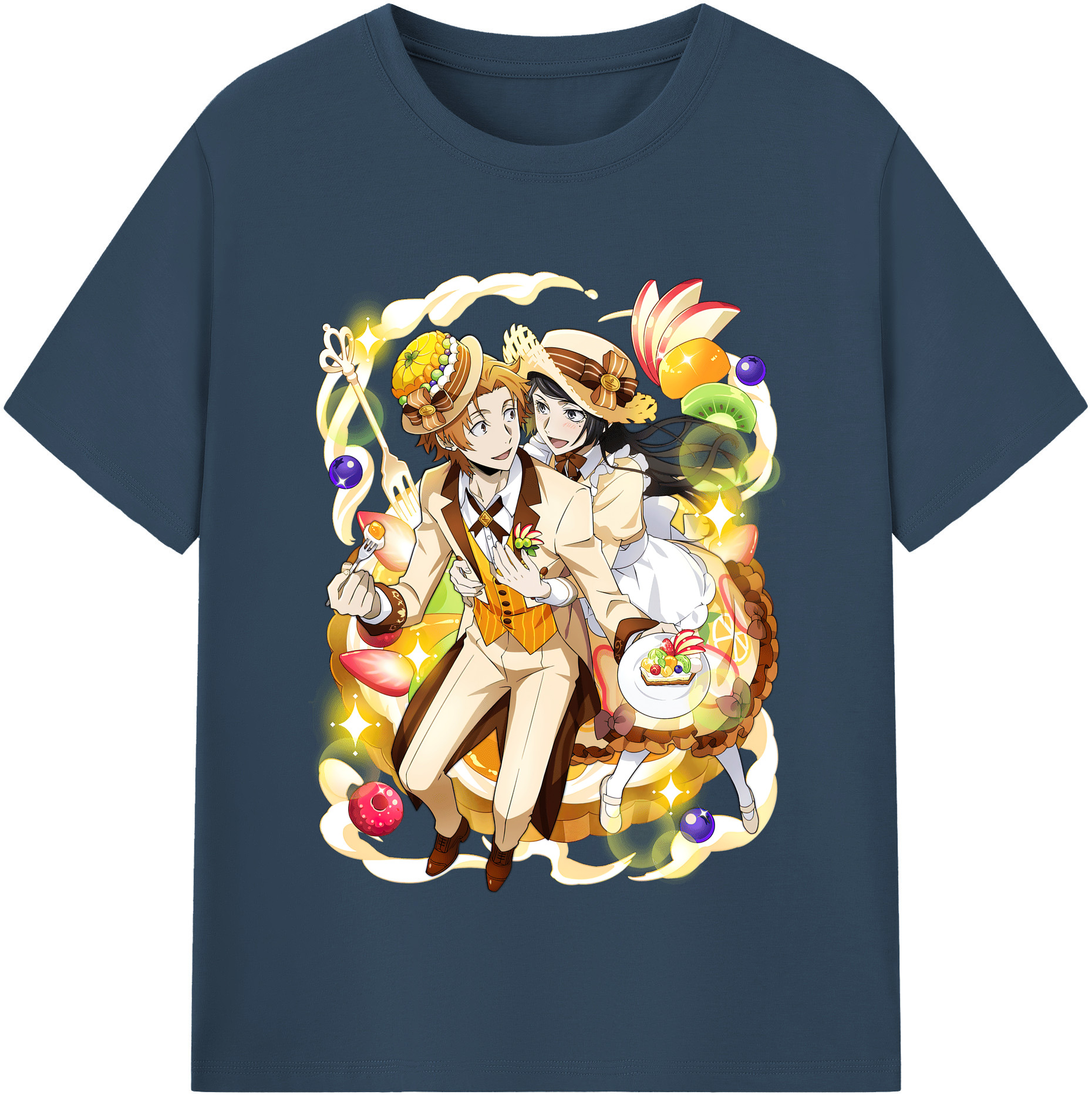 （画像用） 文豪ストレイドッグス Bungo Stray Dogs レディースカジュアルプリントTシャツ（綿100％）