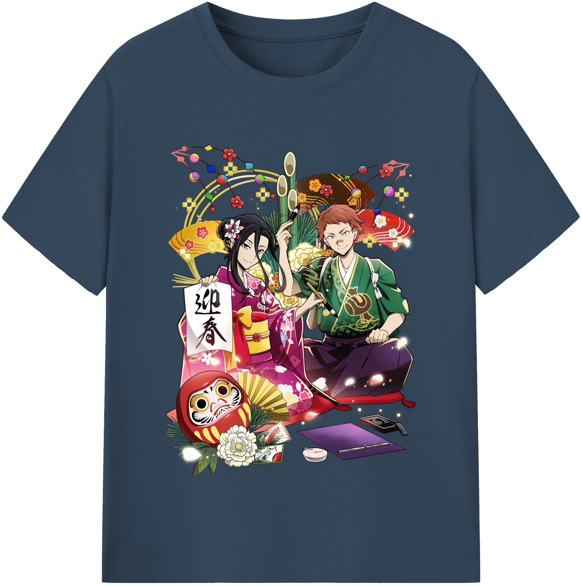 （画像用） 文豪ストレイドッグス Bungo Stray Dogs レディースカジュアルプリントTシャツ（綿100％）