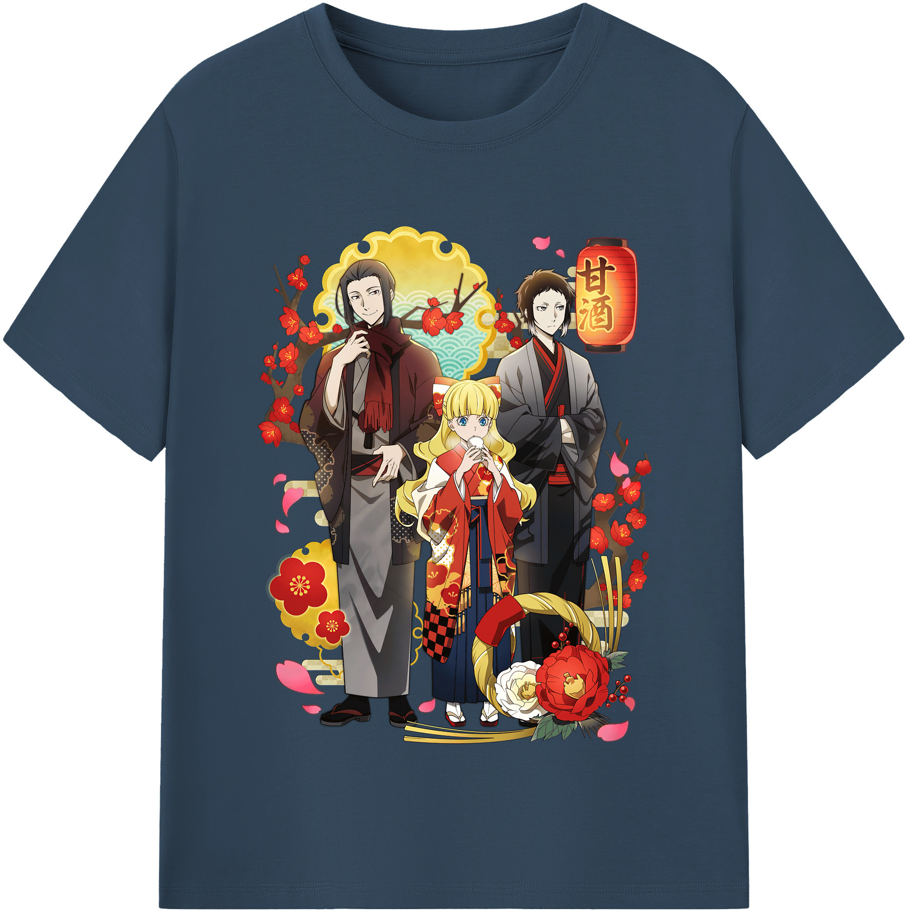 （画像用） 文豪ストレイドッグス Bungo Stray Dogs レディースカジュアルプリントTシャツ（綿100％）