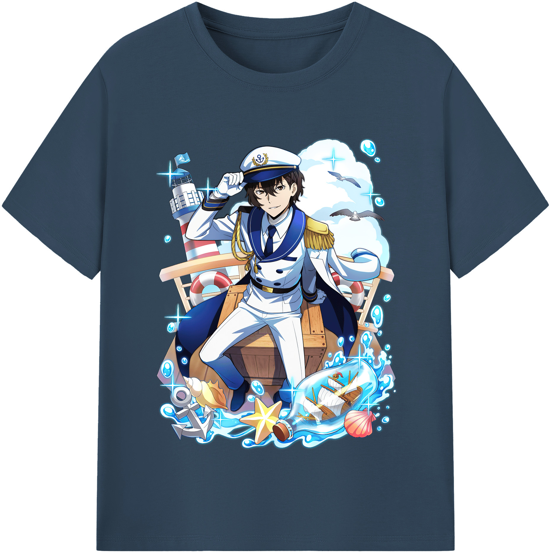 （画像用） 文豪ストレイドッグス Bungo Stray Dogs レディースカジュアルプリントTシャツ（綿100％）