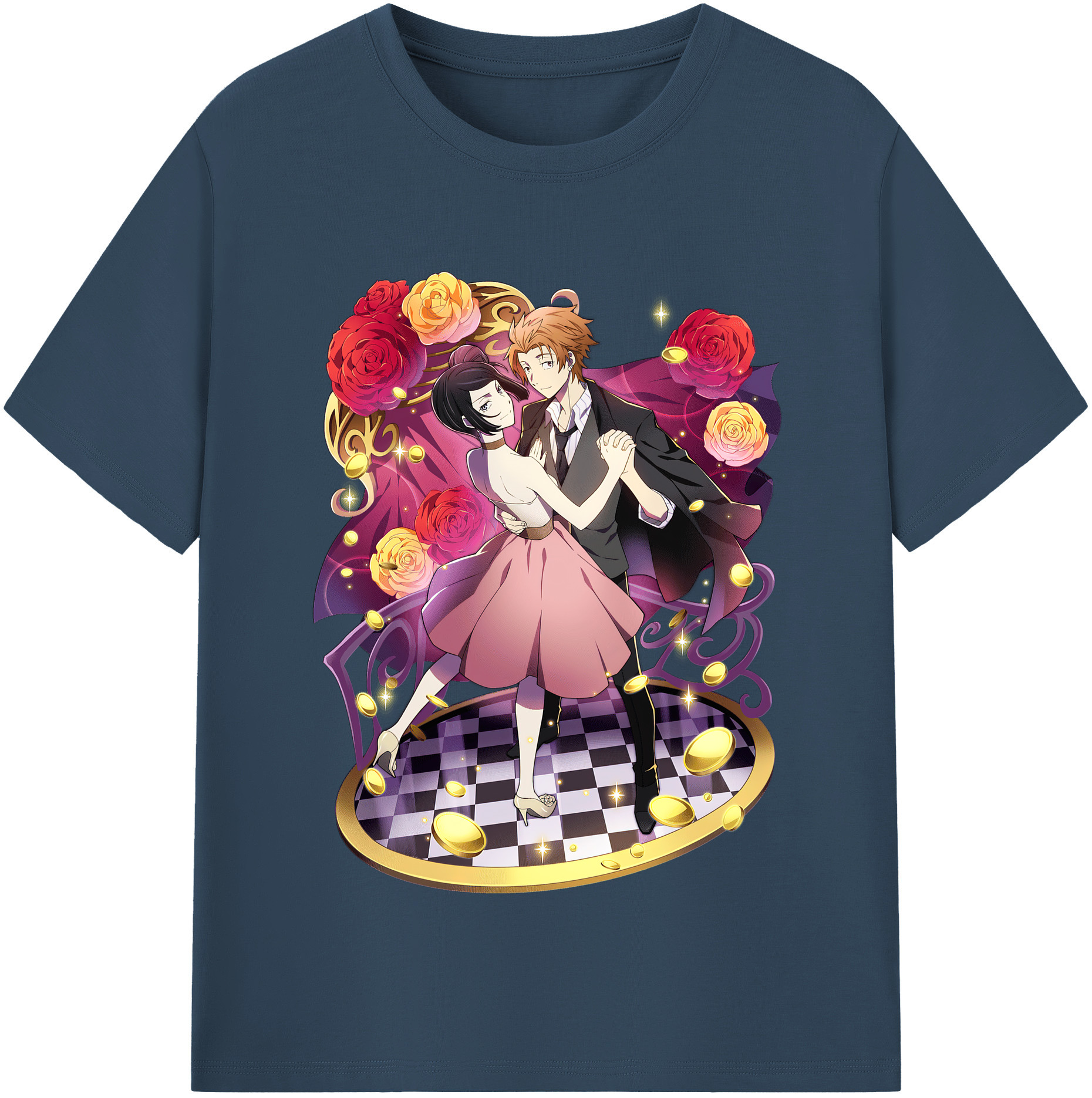 （画像用） 文豪ストレイドッグス Bungo Stray Dogs レディースカジュアルプリントTシャツ（綿100％）