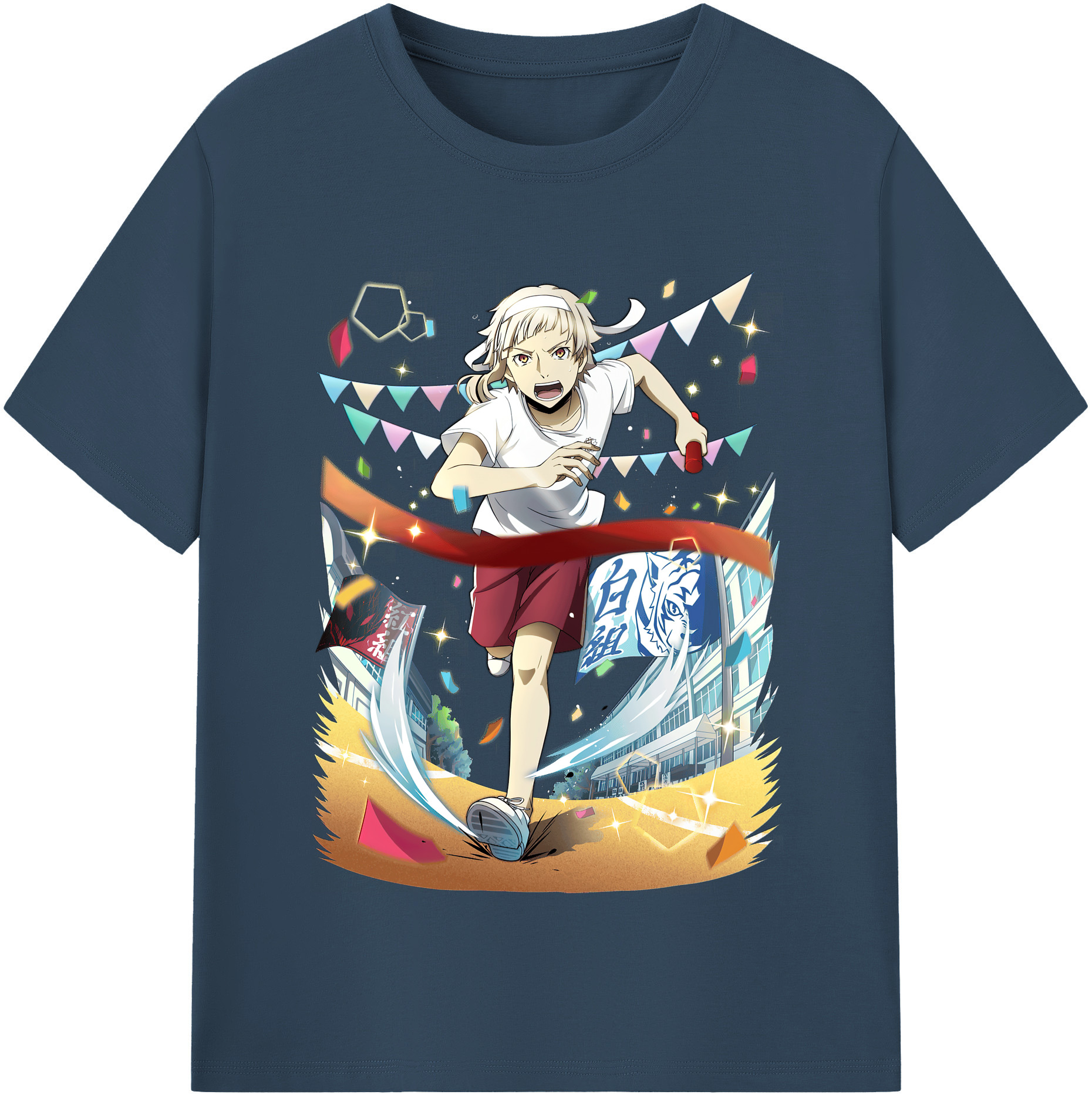 （画像用） 文豪ストレイドッグス Bungo Stray Dogs レディースカジュアルプリントTシャツ（綿100％）