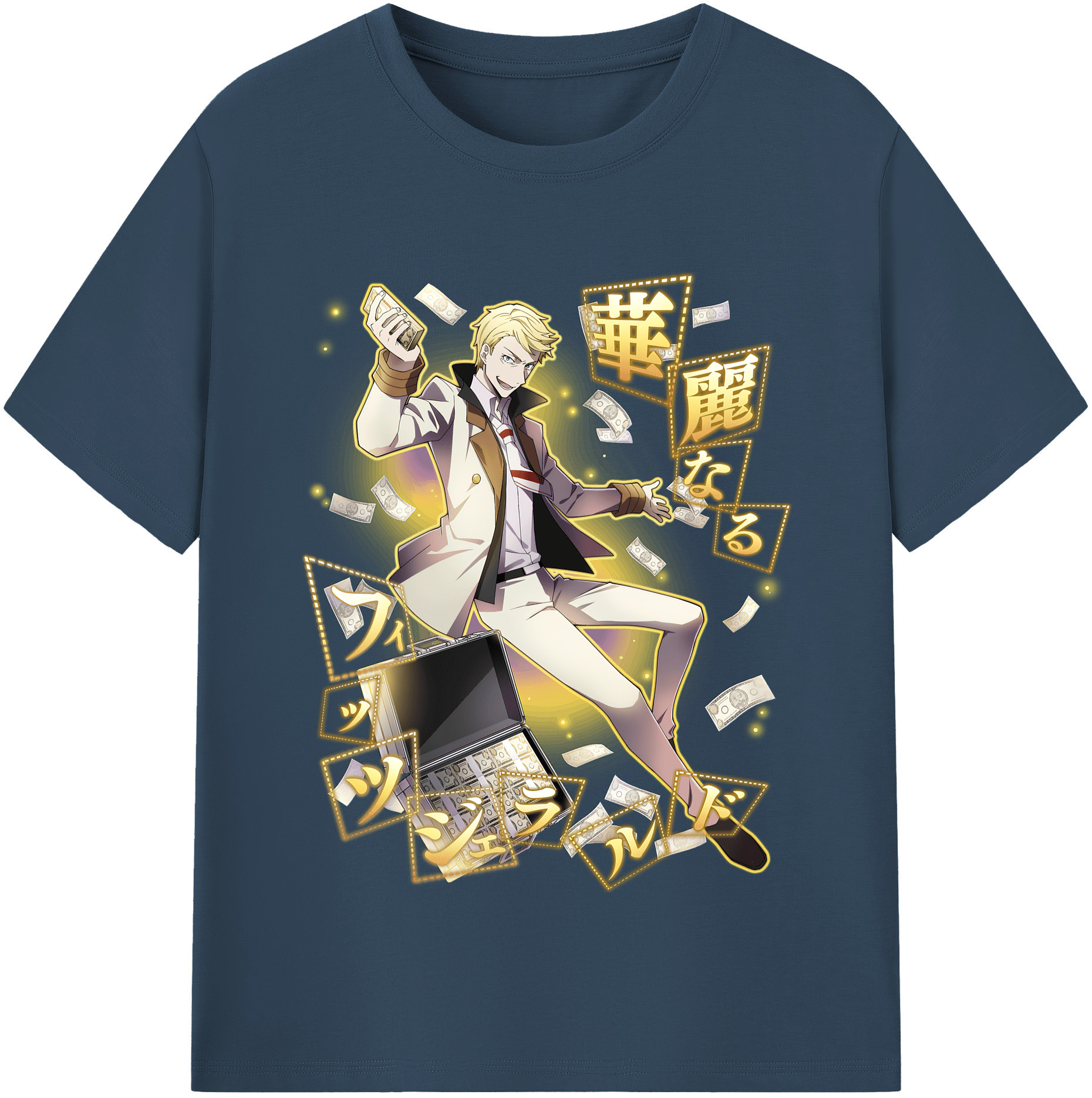 （画像用） 文豪ストレイドッグス Bungo Stray Dogs レディースカジュアルプリントTシャツ（綿100％）