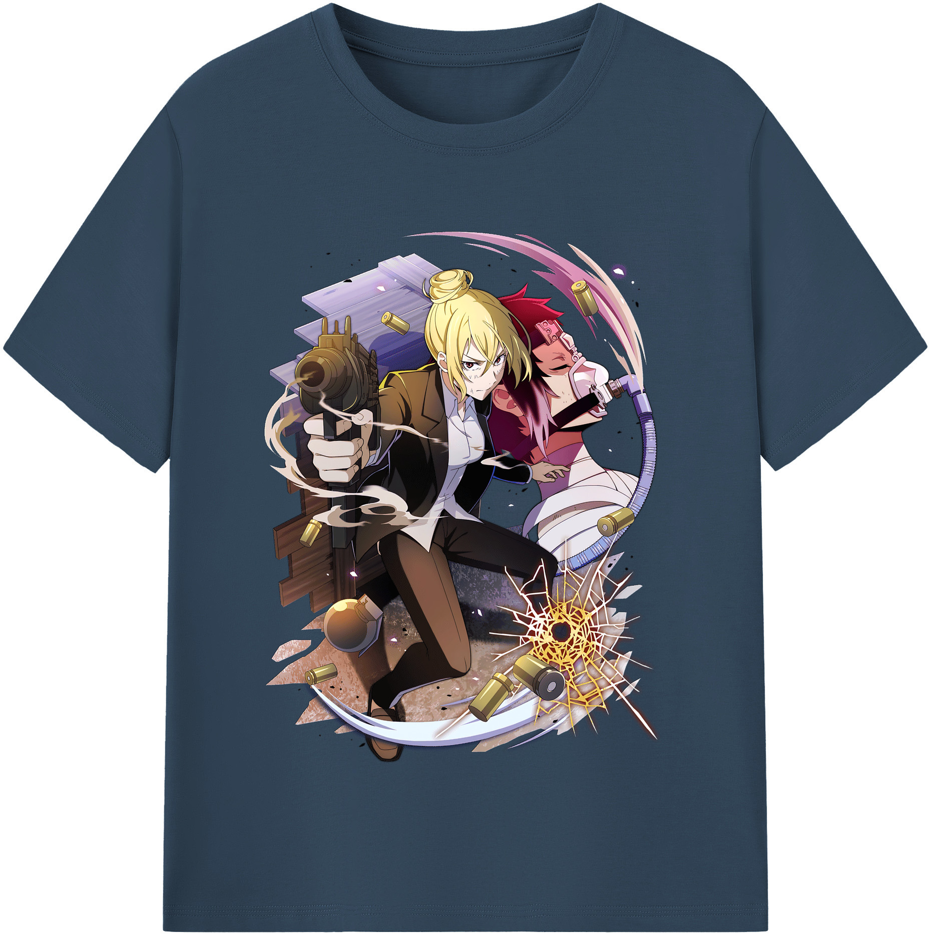 （画像用） 文豪ストレイドッグス Bungo Stray Dogs レディースカジュアルプリントTシャツ（綿100％）
