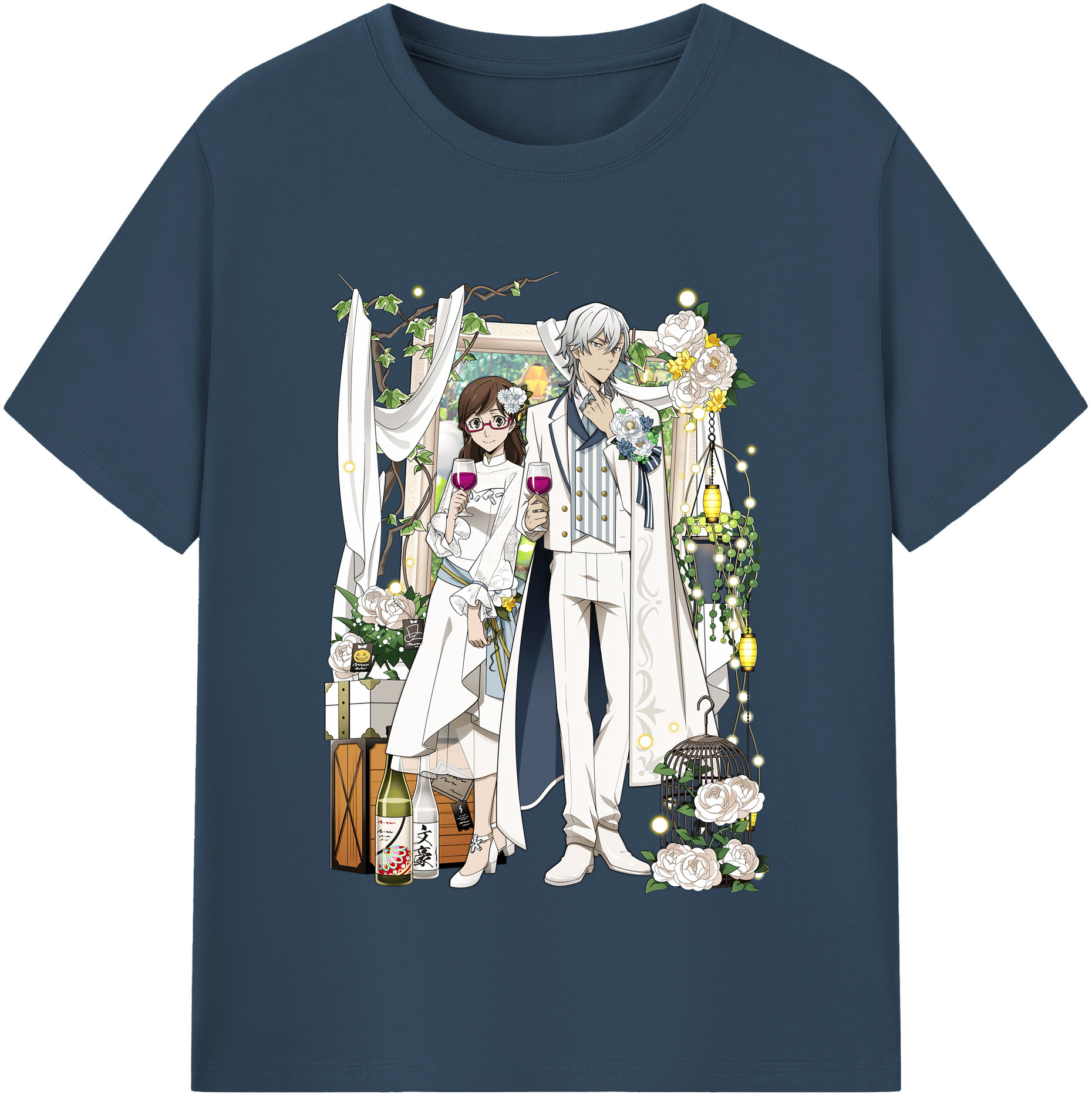 （画像用） 文豪ストレイドッグス Bungo Stray Dogs レディースカジュアルプリントTシャツ（綿100％）