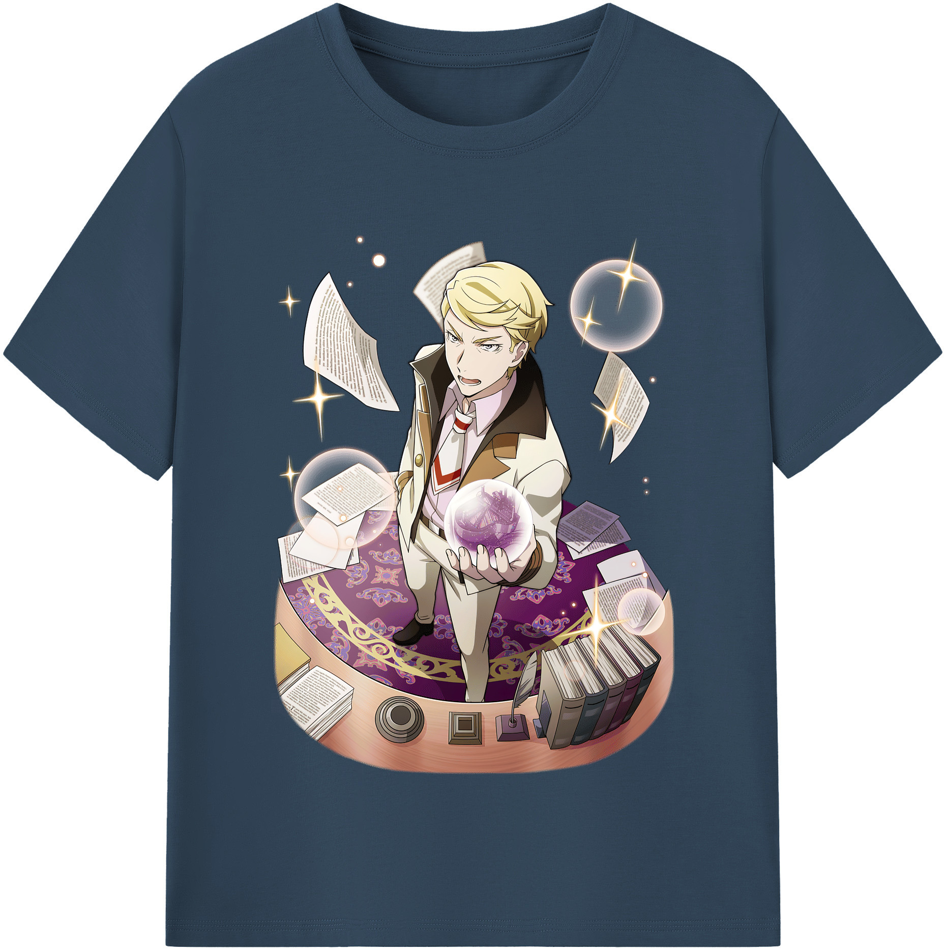 （画像用） 文豪ストレイドッグス Bungo Stray Dogs レディースカジュアルプリントTシャツ（綿100％）
