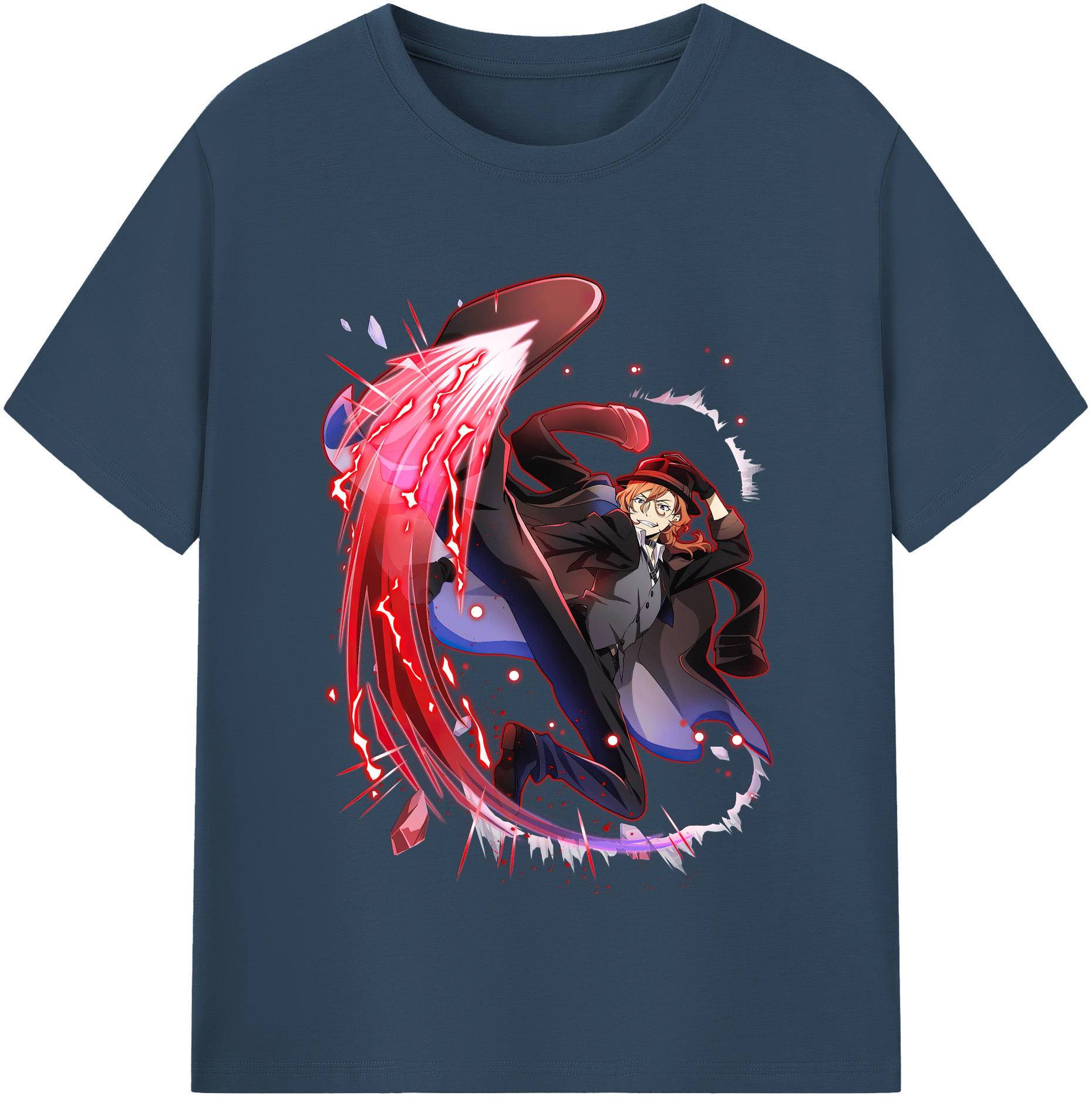 （画像用） 文豪ストレイドッグス Bungo Stray Dogs レディースカジュアルプリントTシャツ（綿100％）