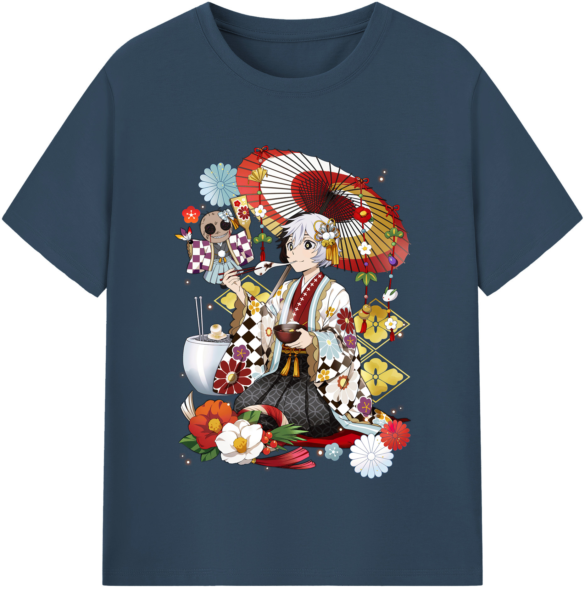 （画像用） 文豪ストレイドッグス Bungo Stray Dogs レディースカジュアルプリントTシャツ（綿100％）