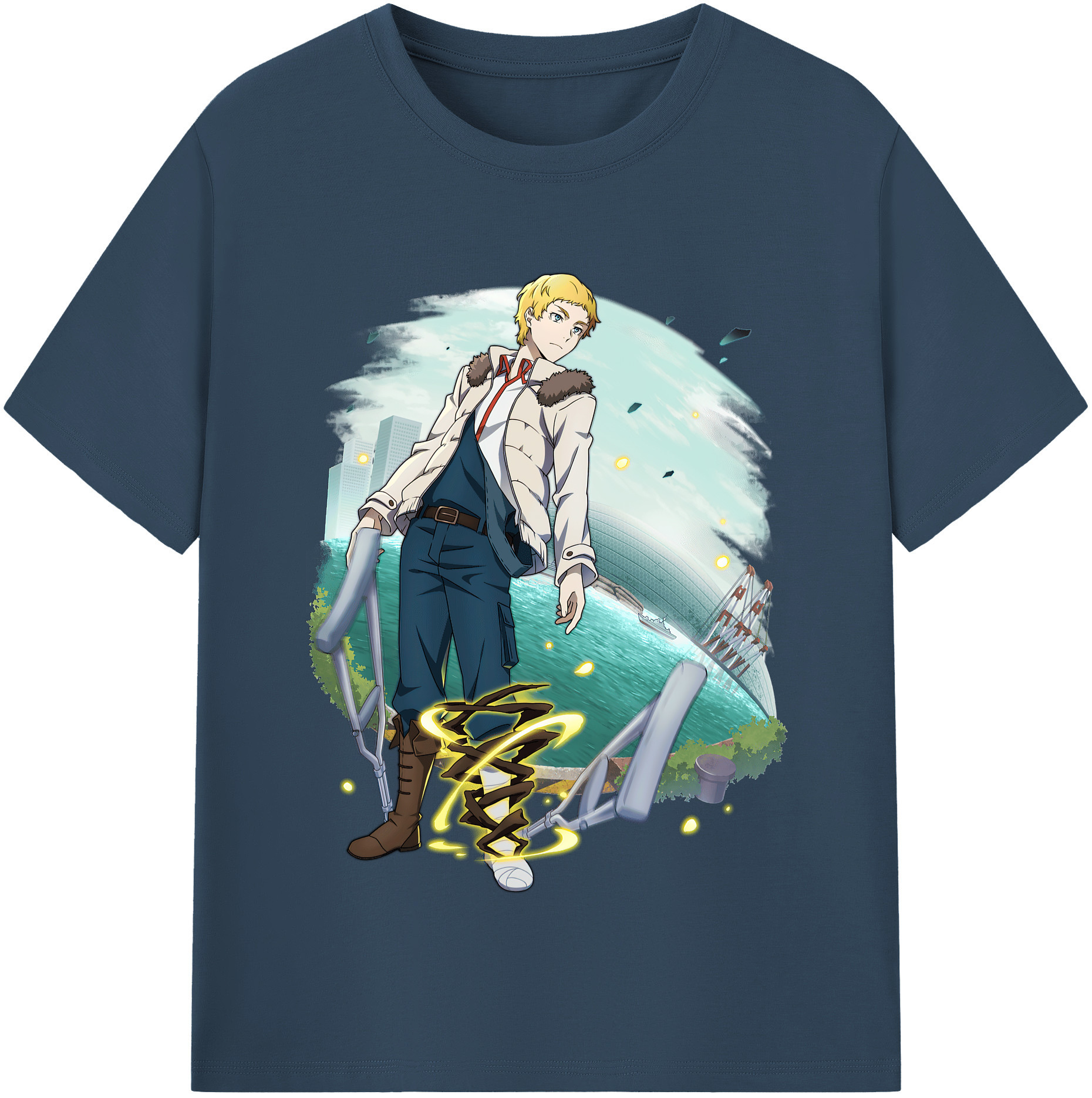 （画像用） 文豪ストレイドッグス Bungo Stray Dogs レディースカジュアルプリントTシャツ（綿100％）