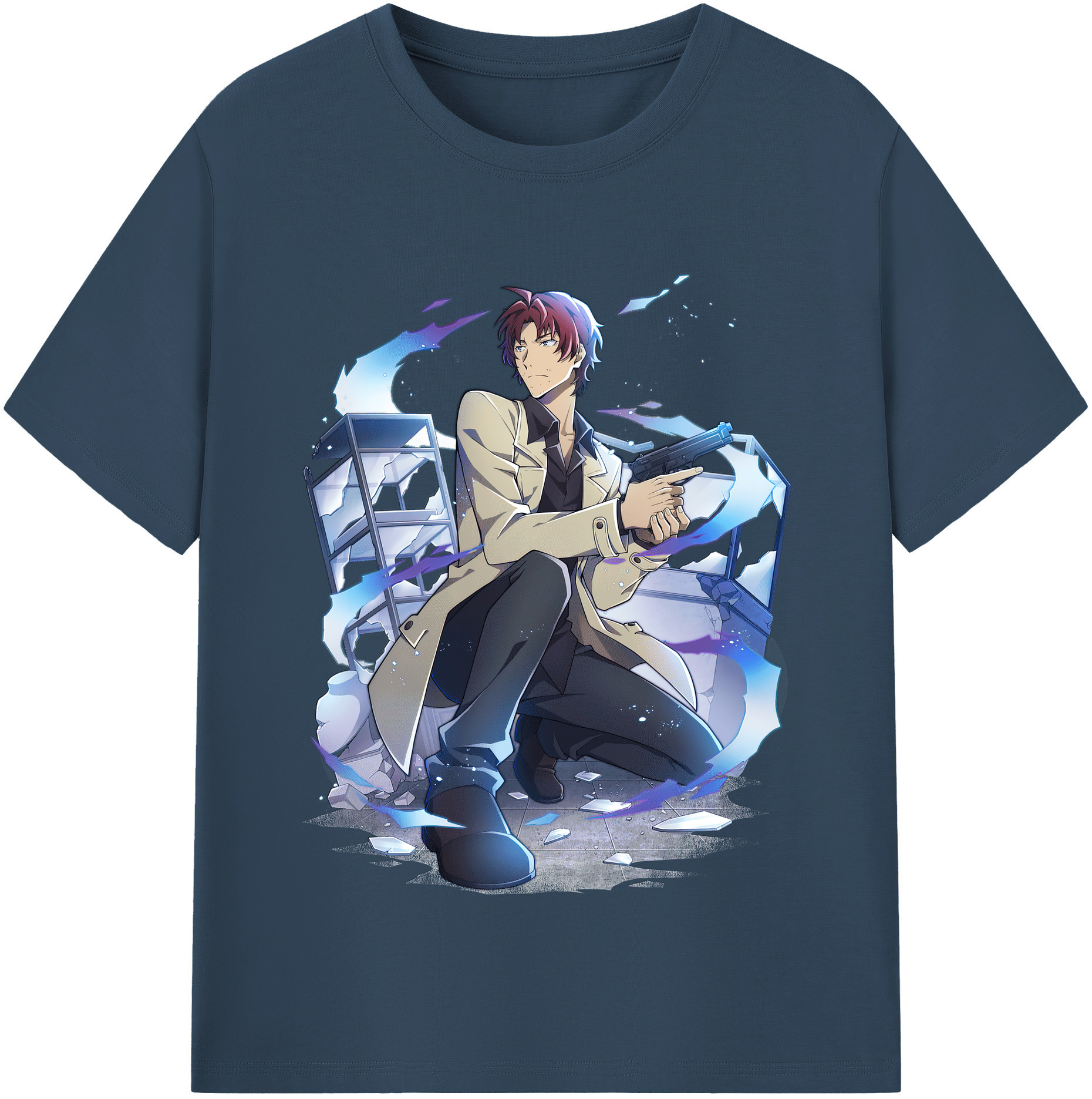 （画像用） 文豪ストレイドッグス Bungo Stray Dogs レディースカジュアルプリントTシャツ（綿100％）